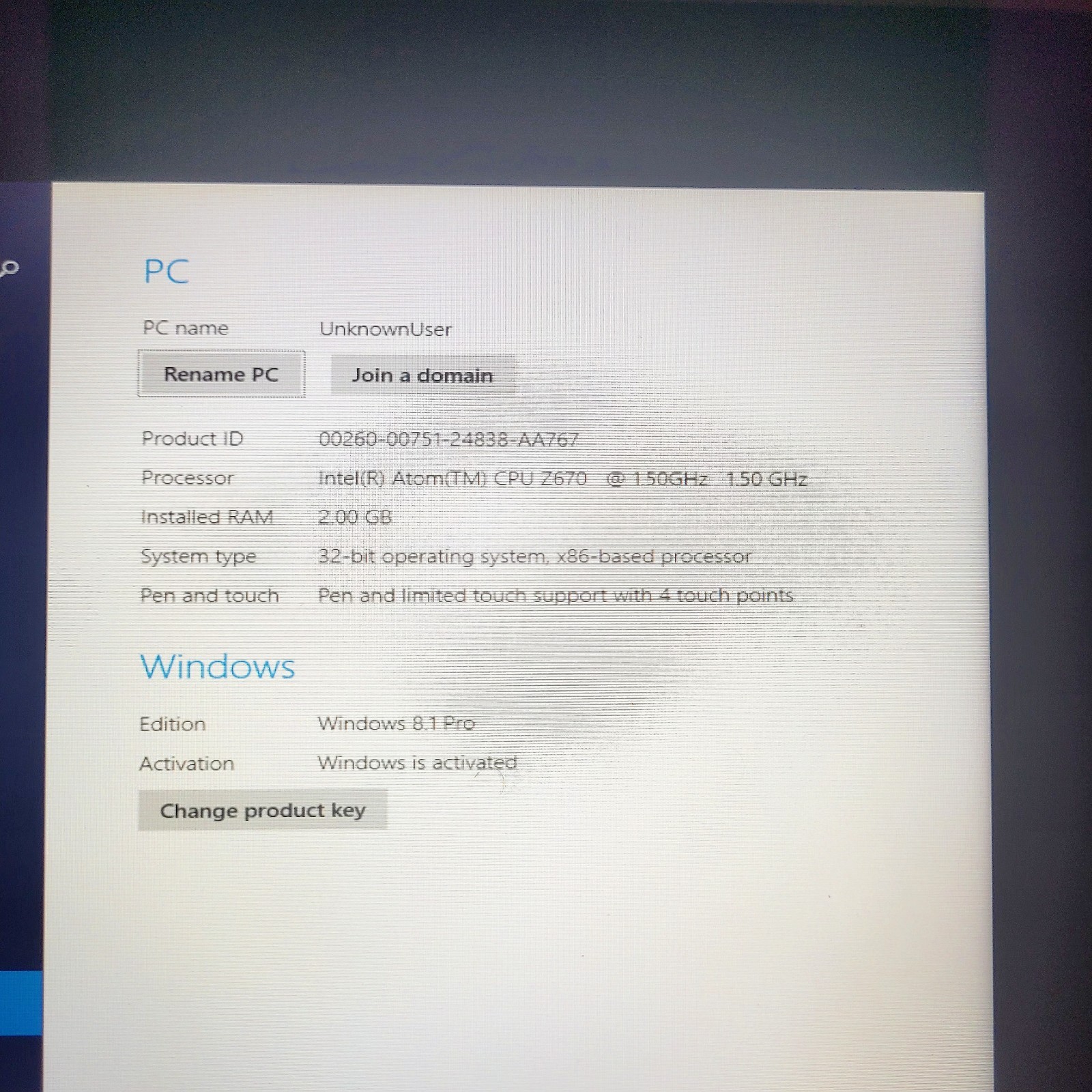 Fujitsu Stylistic Q550 PC Tablet Windows 8 Pro