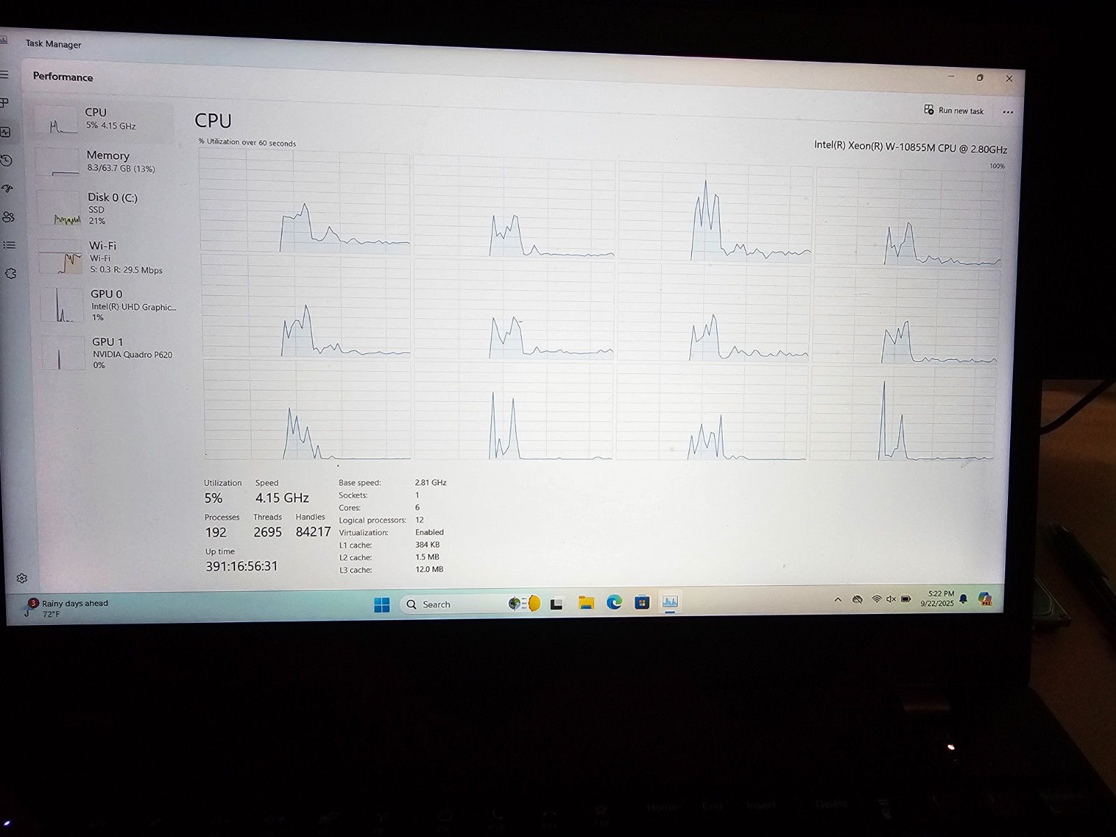 Lenovo thinkpad P15v gen1