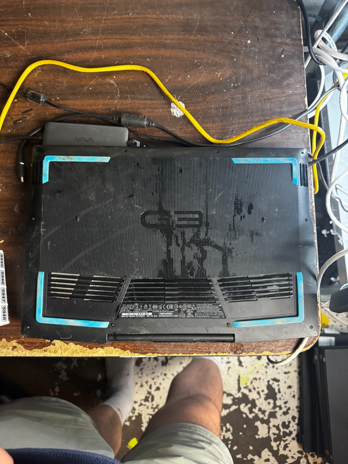 Dell G3 P89F Intel Core i5 9th Gen Gaming Laptop for Parts/Repair #5906