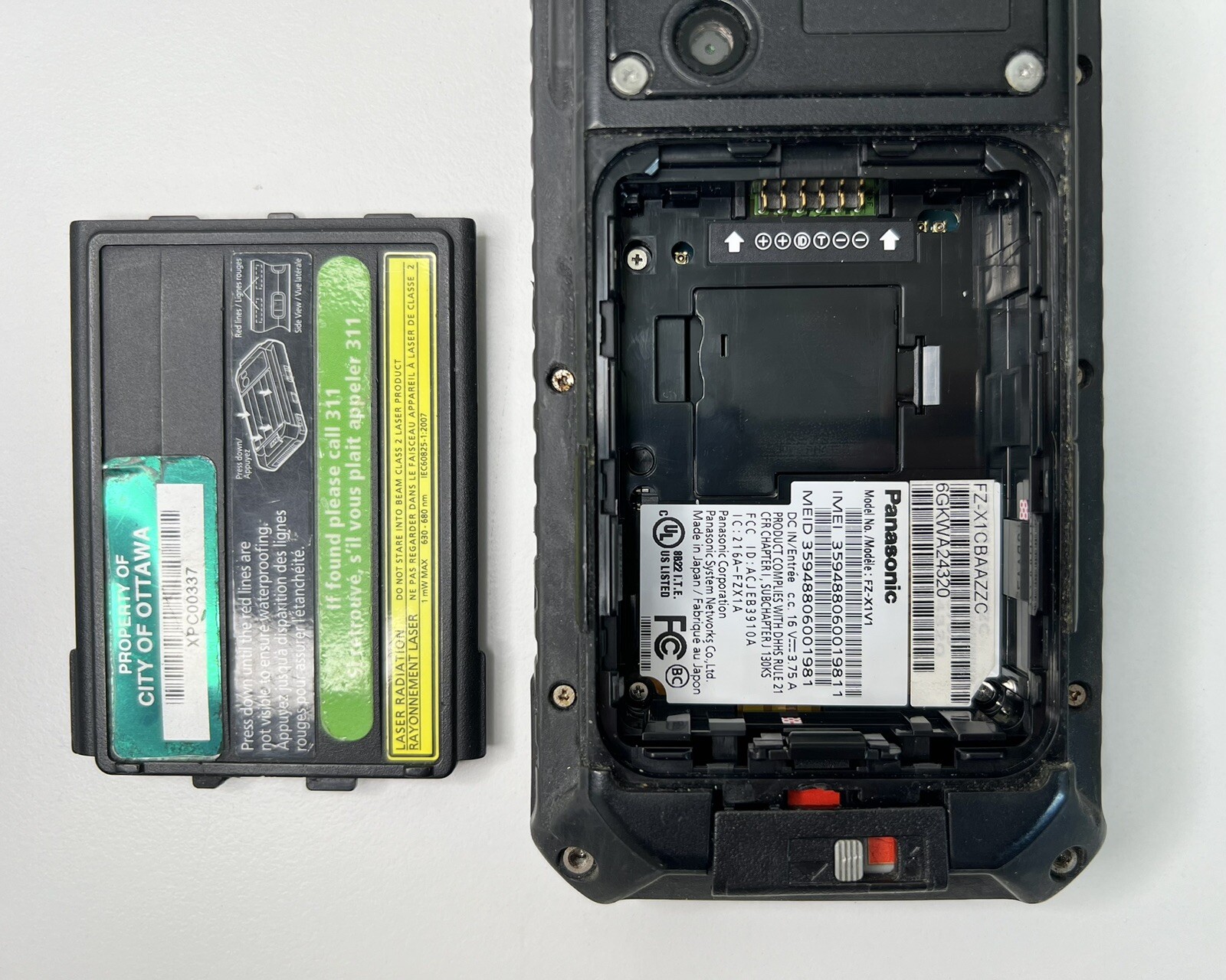 Panasonic Toughpad FZ-X1 Rugged Handheld Barcode Computer WORKING No Battery