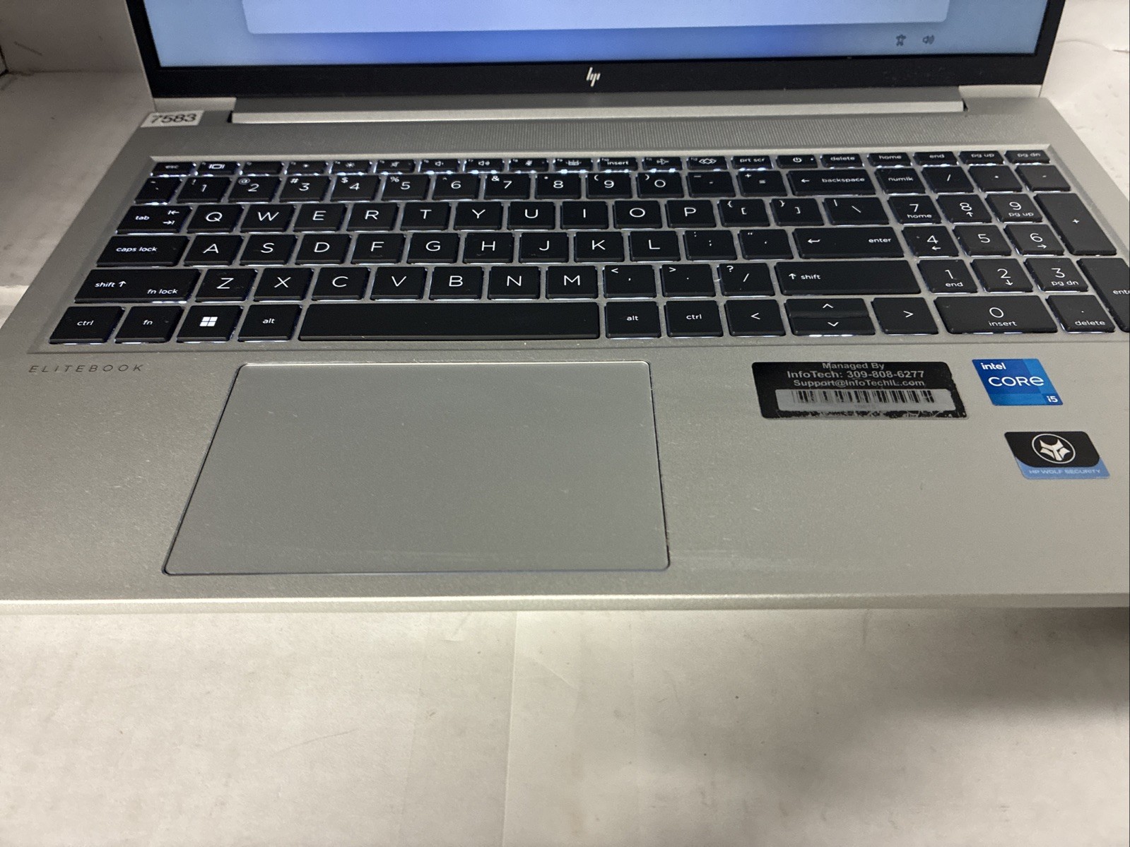 HP EliteBook 650 G9 15.6″ i5-12th Gen 16GB RAM 238GB SSD Win 11 charger-used