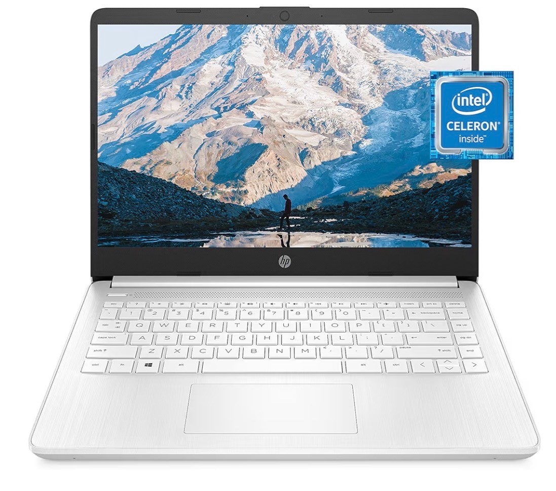 14 Laptop, Intel Celeron N4020, 4 GB RAM, 64 GB Storage, 14-inch Micro-edge HD