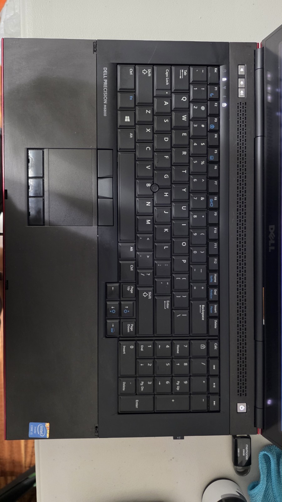 Dell Precision M6800 17.3″ Core i5-4200M 2.50GHz 8GB 256×2 SSD FHD Red Covet