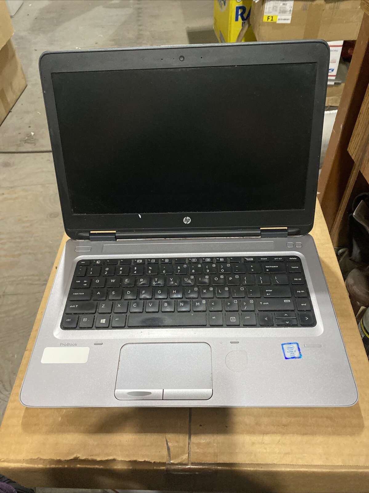 HP PROBOOK 640 G2 INTEL CORE i7-6600U 2.60GHZ 8GB RAM NO HD PARTS BIOS L0CKED