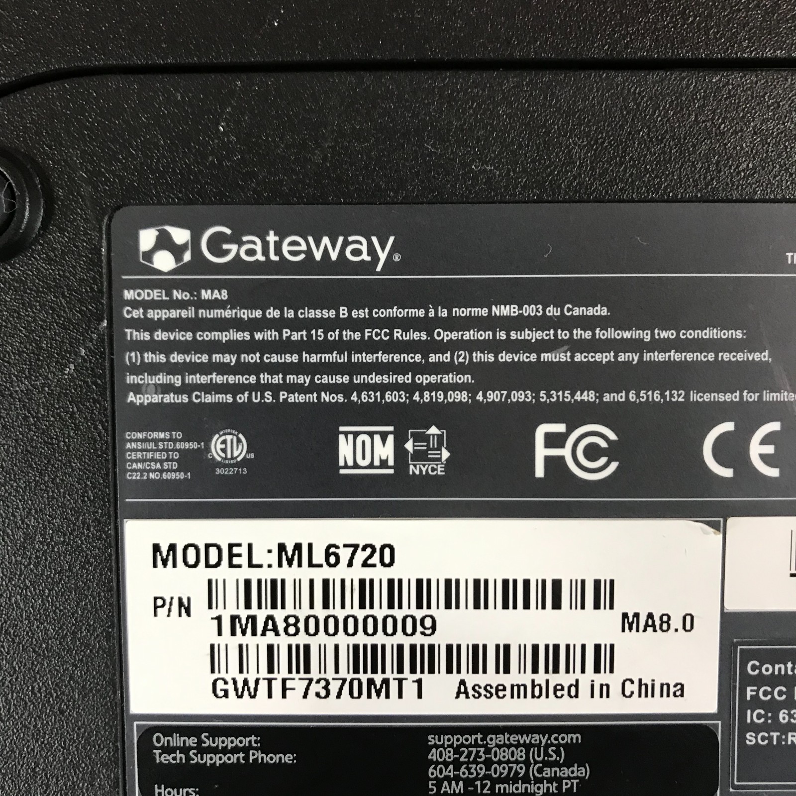 Gateway MA8 Retro Gaming Laptop Pentium D 1.46GHz 2GB RAM (Windows 7 Pro)