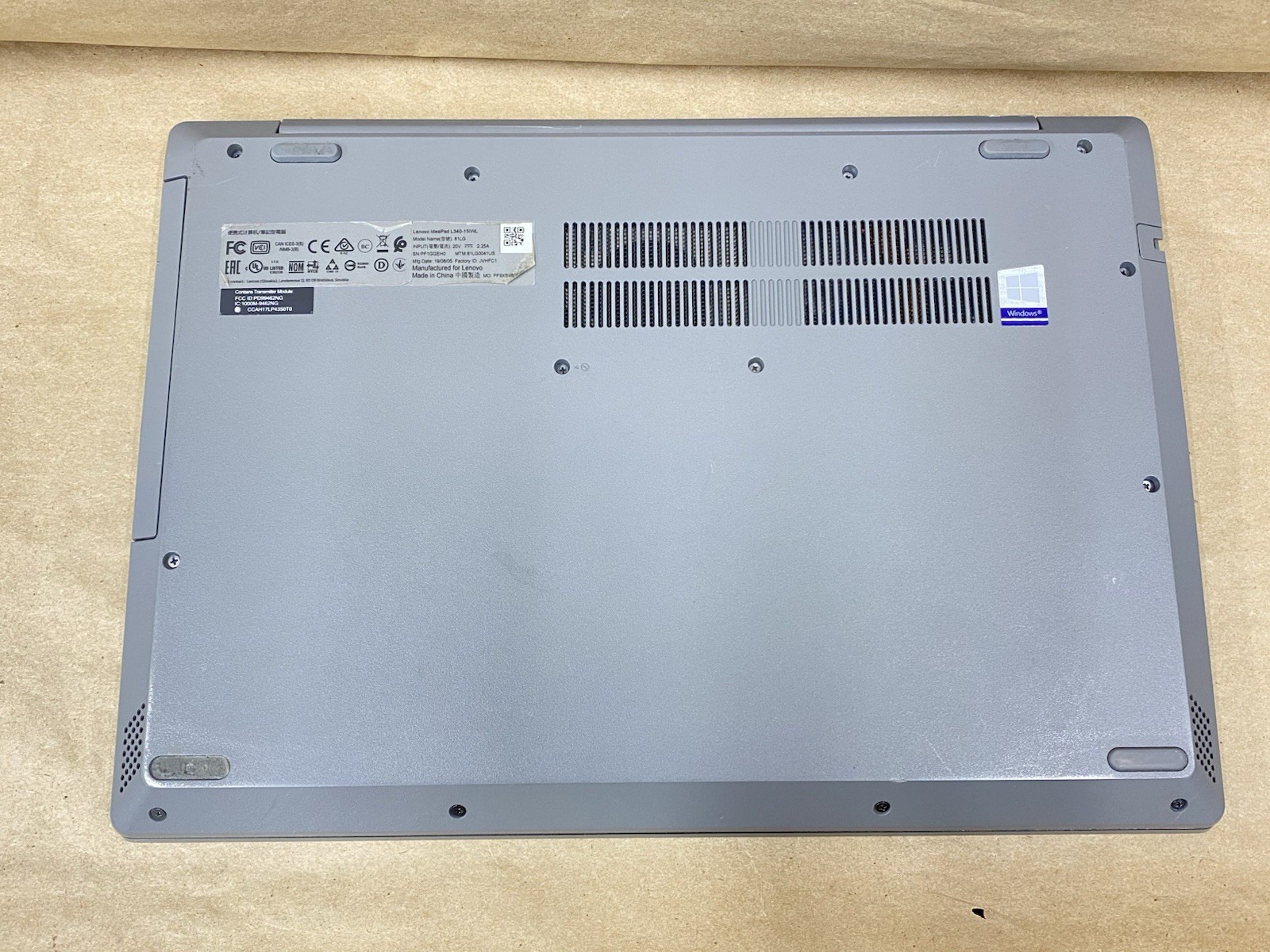 Lenovo 81LG – 15.5″ 1366×768 – 5405U – 12GB – 256GB SSD – Win 11 Pro