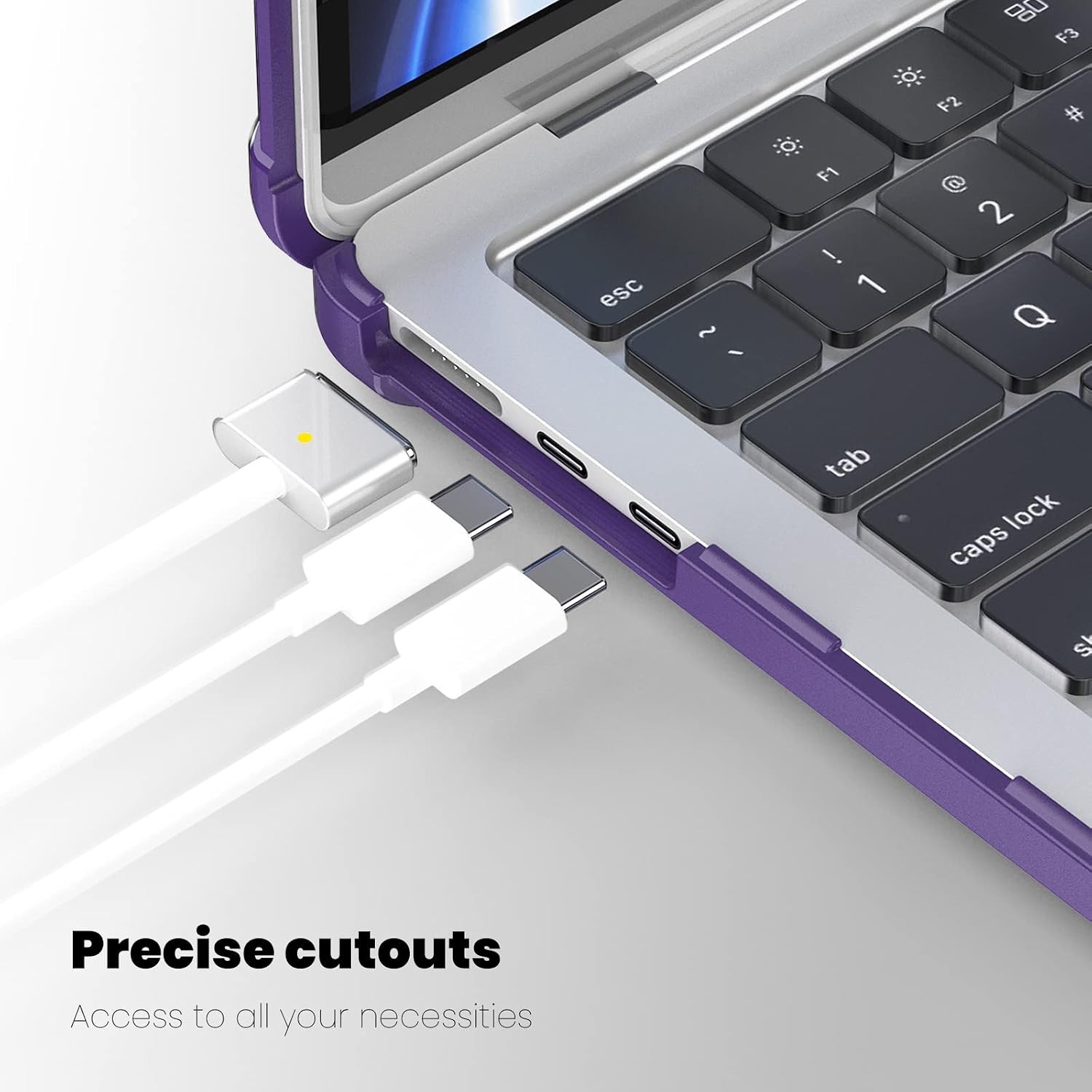 Case for MacBook Air 15 inch 2026 2025 2024 2023, Heavy Duty Rugged Shockproof S