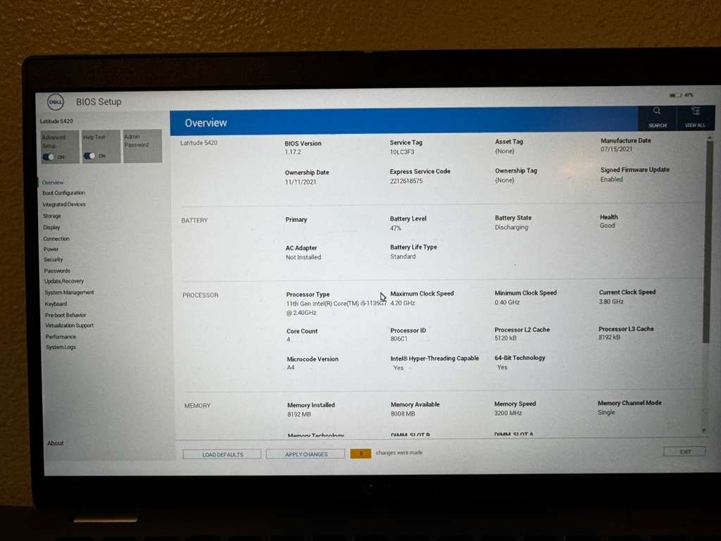Dell Latitude 5420 14” (256GB SSD Intel Core i5-1145G7 2.6GHz 8GB RAM) Laptop