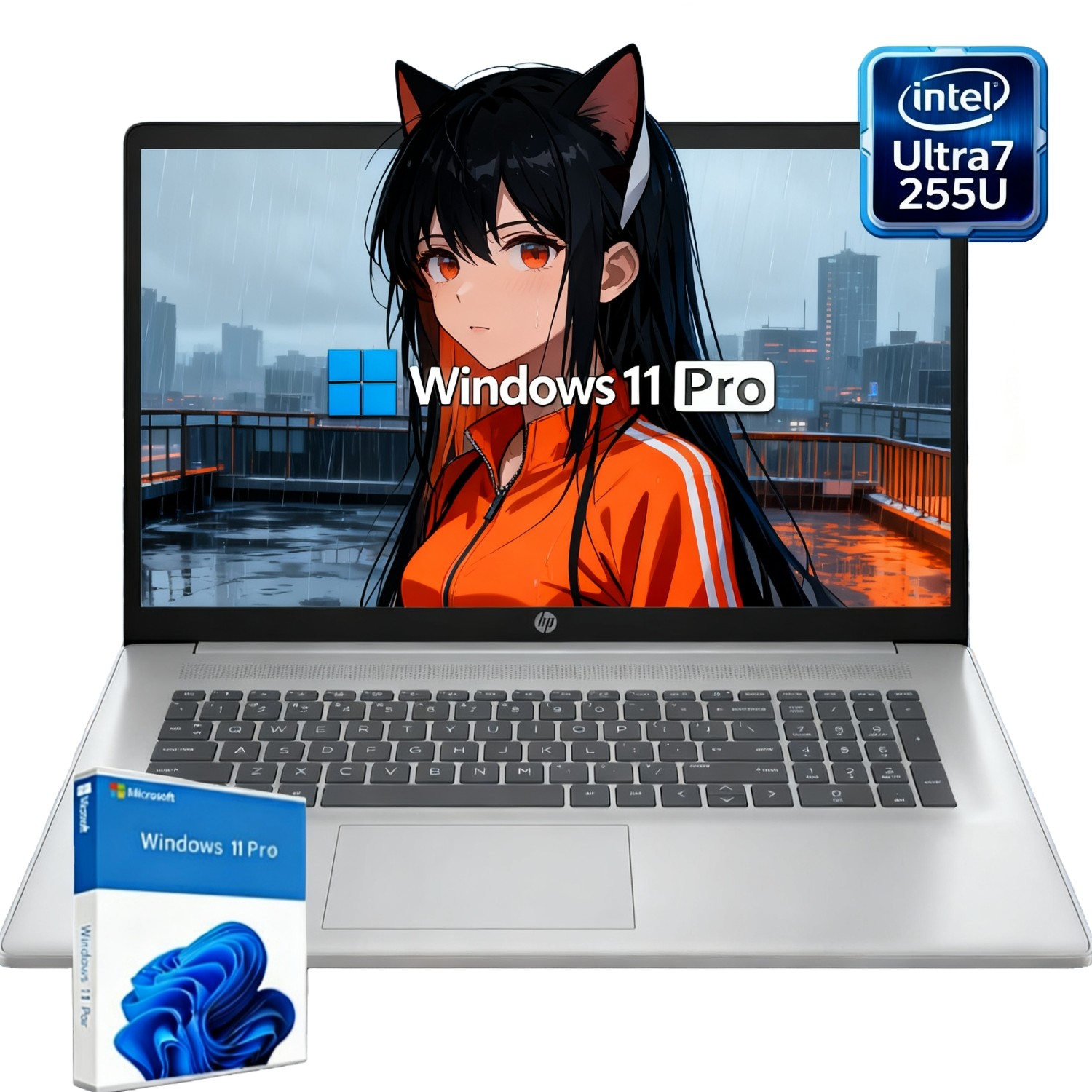 HP 17″ Touch & Backlit Laptop AI Intel Ultra 7 UpTo 64GB RAM 4TB Windows 11 Pro