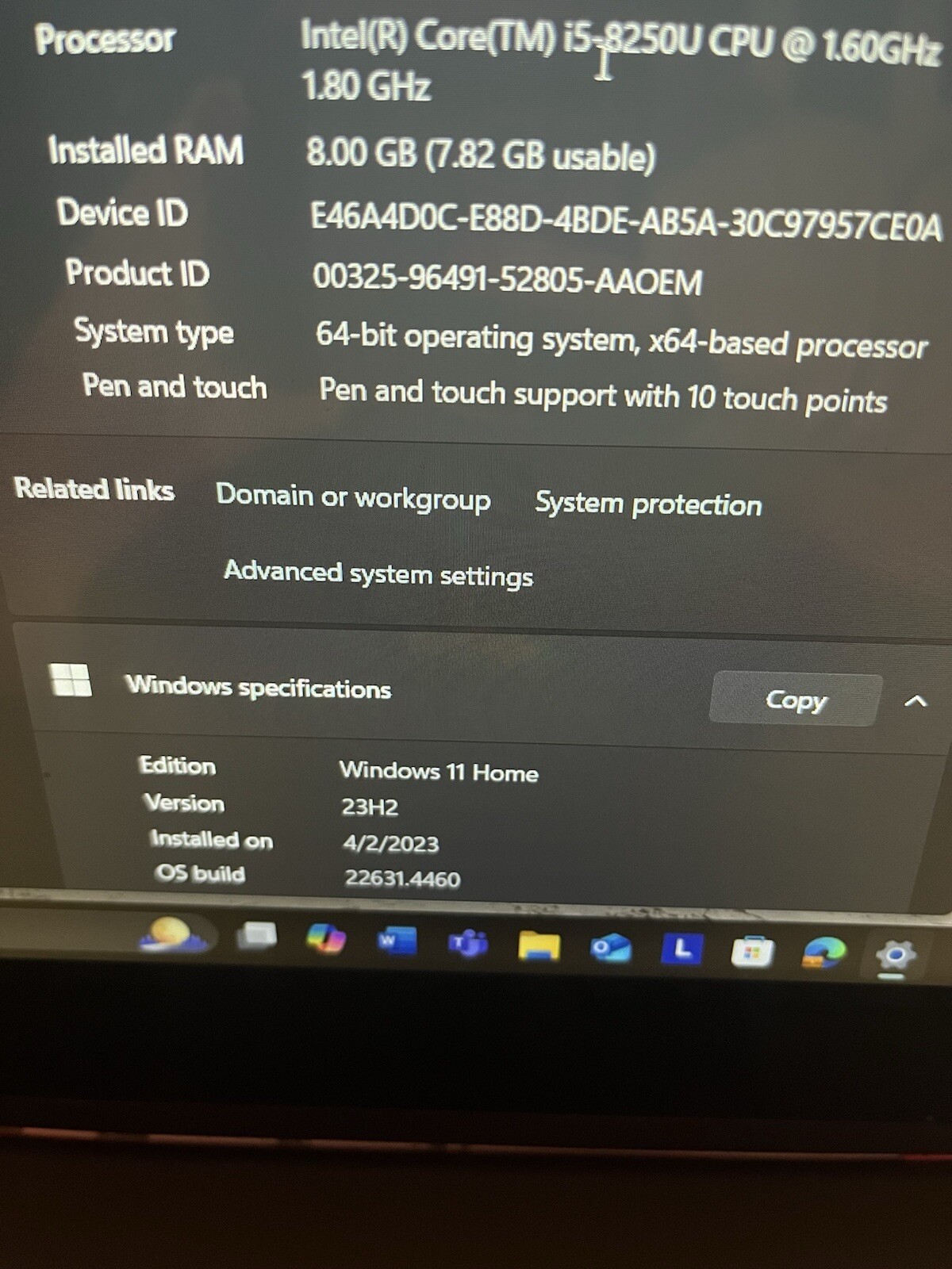 Lenovo Yoga 730-15Ikb (256 GB SSD, ntel Core i5 8 th. Gen., 8 GB Ram