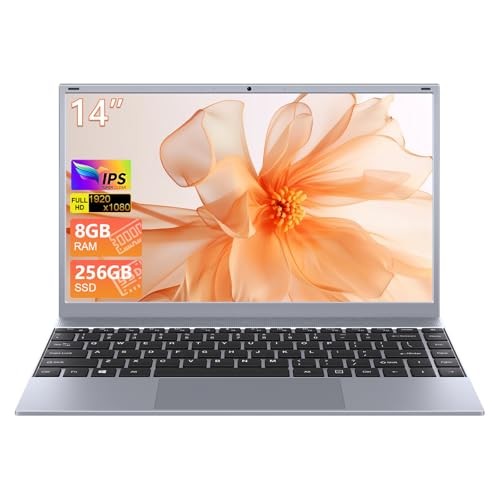 14 Inch Laptop Portable Laptop Computer for Student & Business, 8GB RAM, 256GB