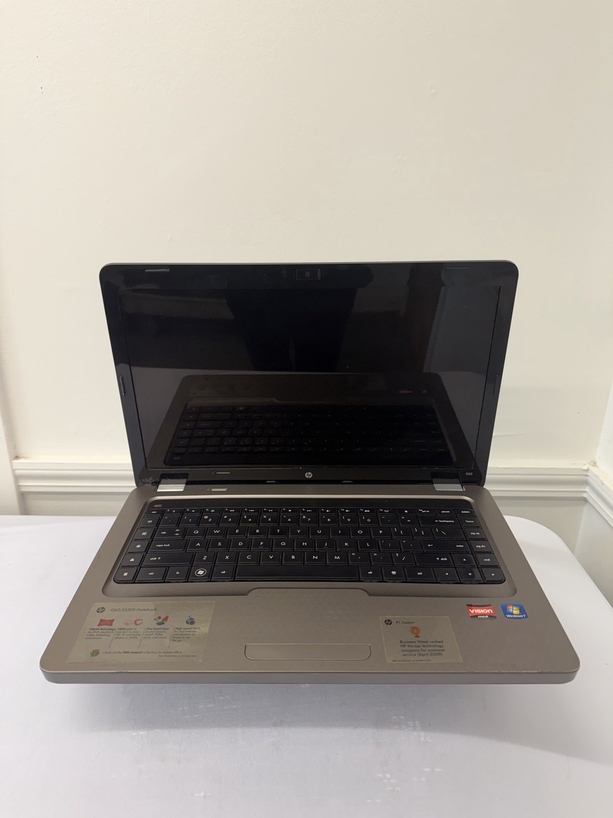 HP Notebook G62-355DX Laptop – AMD – Unknown if Screen is Good – Read Desc