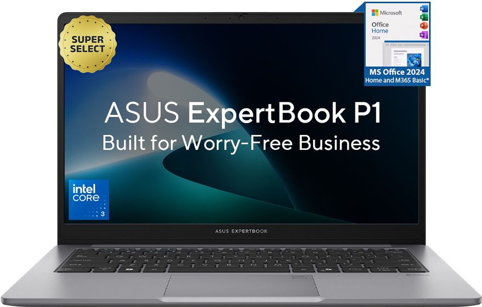 ASUS ExpertBook P1 (i3 14th Gen) with 1 Yr ADP Intel Core 3 14th Gen 100U