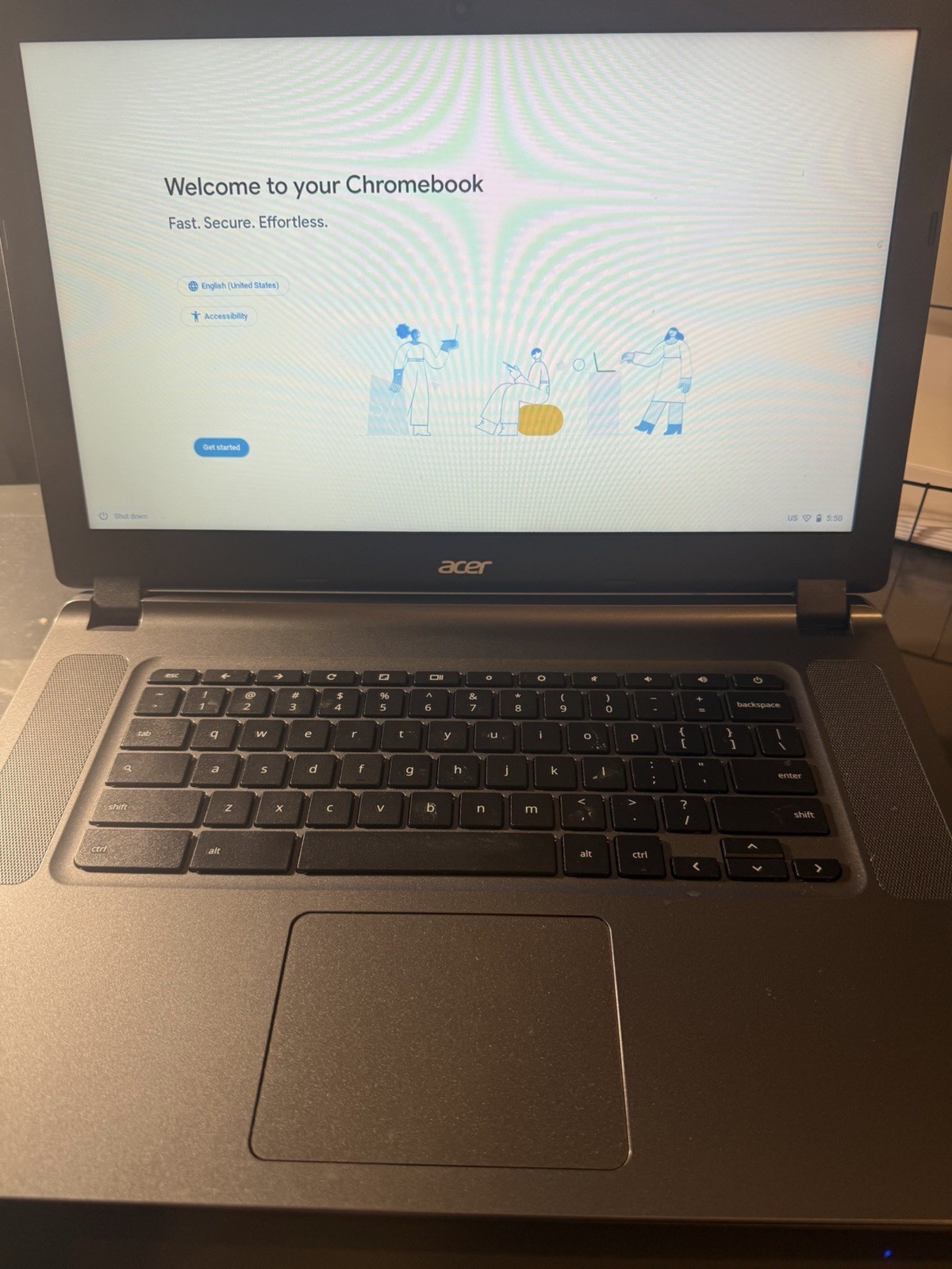 Acer Chromebook 15.6 inch (32GB, Intel Celeron, 1.60GHz, 4GB) Notebook/Laptop –