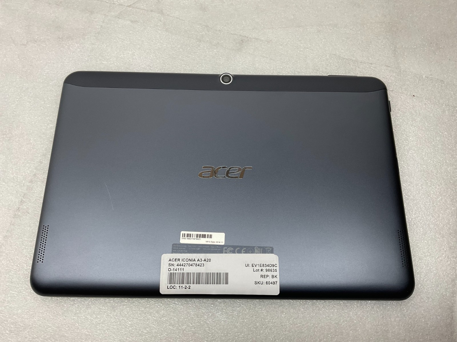 Acer ICONIA A3-A20 Tablet 16GB 10.1″ Screen MediaTek MT8127 @ 1.3 GHz