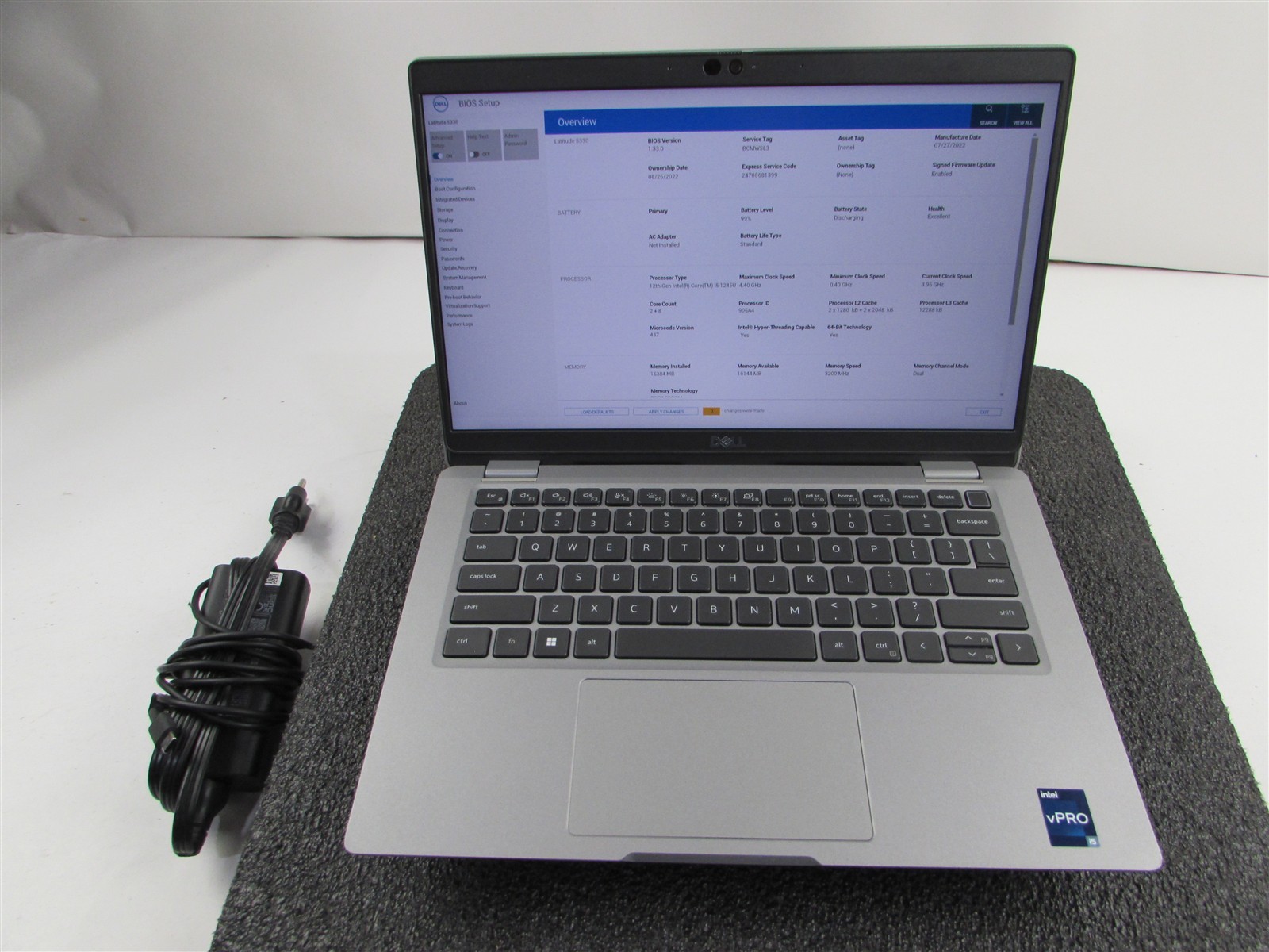 DELL LATITUDE 5330 FHD TOUCHSCREEN I5-1245U 10 CORE 512GB SSD 16GB RAM NO O.S
