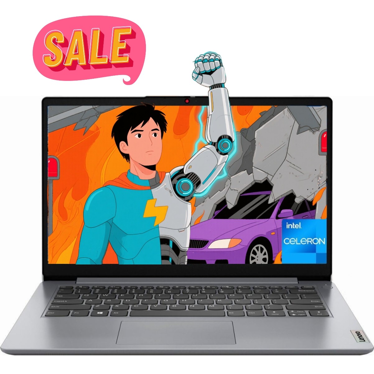 Lenovo Ideapad 1 14” HD Laptop computer Intel Celeron N4020 4GB RAM UpTo 320GB