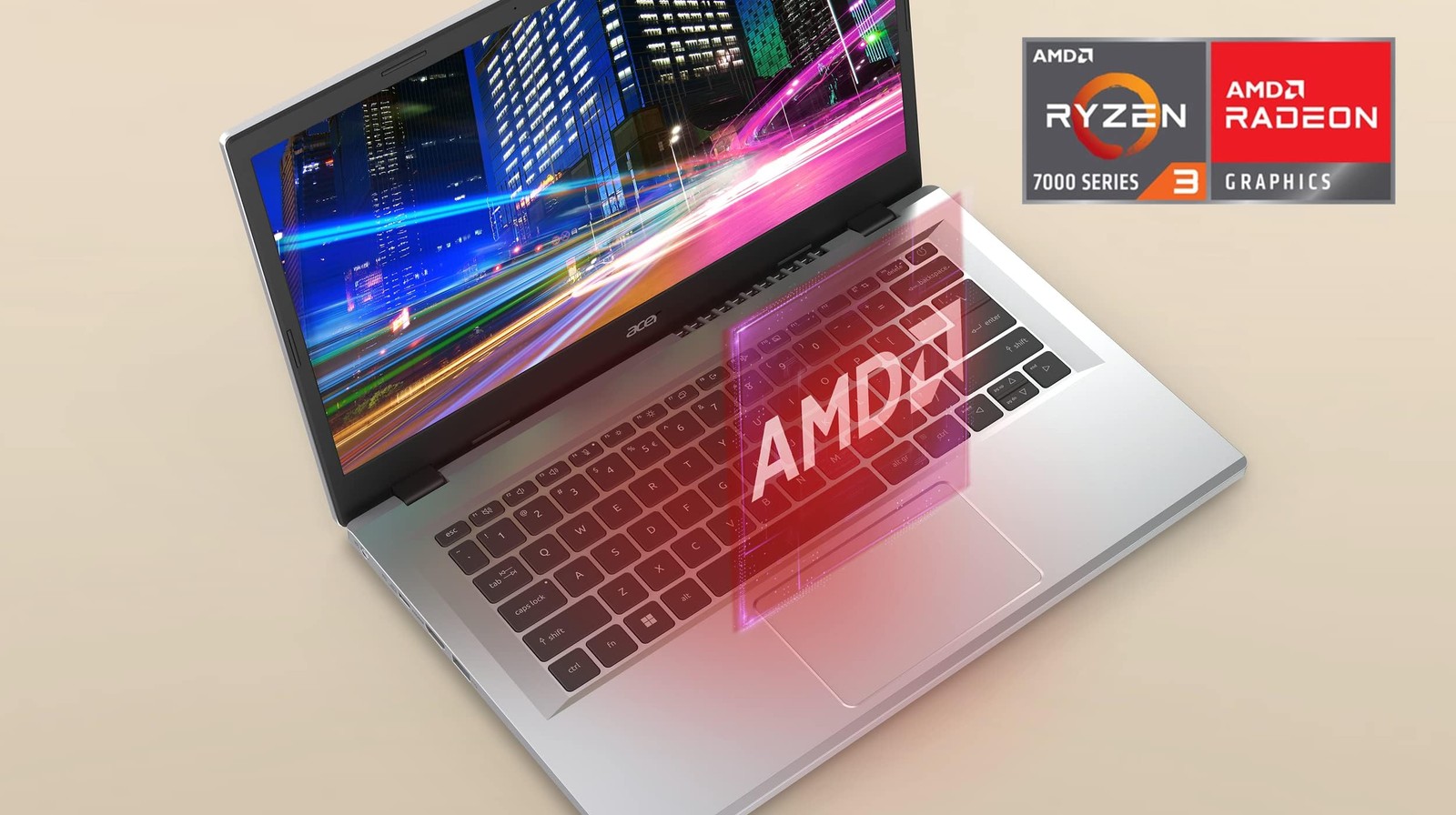 acer Aspire 3 A315-24P-R7VH Slim Laptop | 15.6″ Full HD | AMD Ryzen 3 7320U Quad