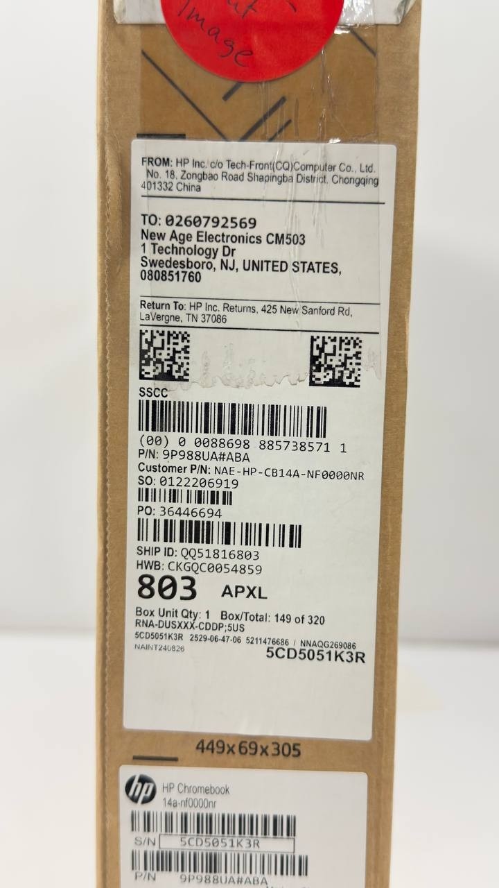 HP Chromebook 14″ HD Display Intel N100 64GB ChromeOS – AS IS – 9P988UA