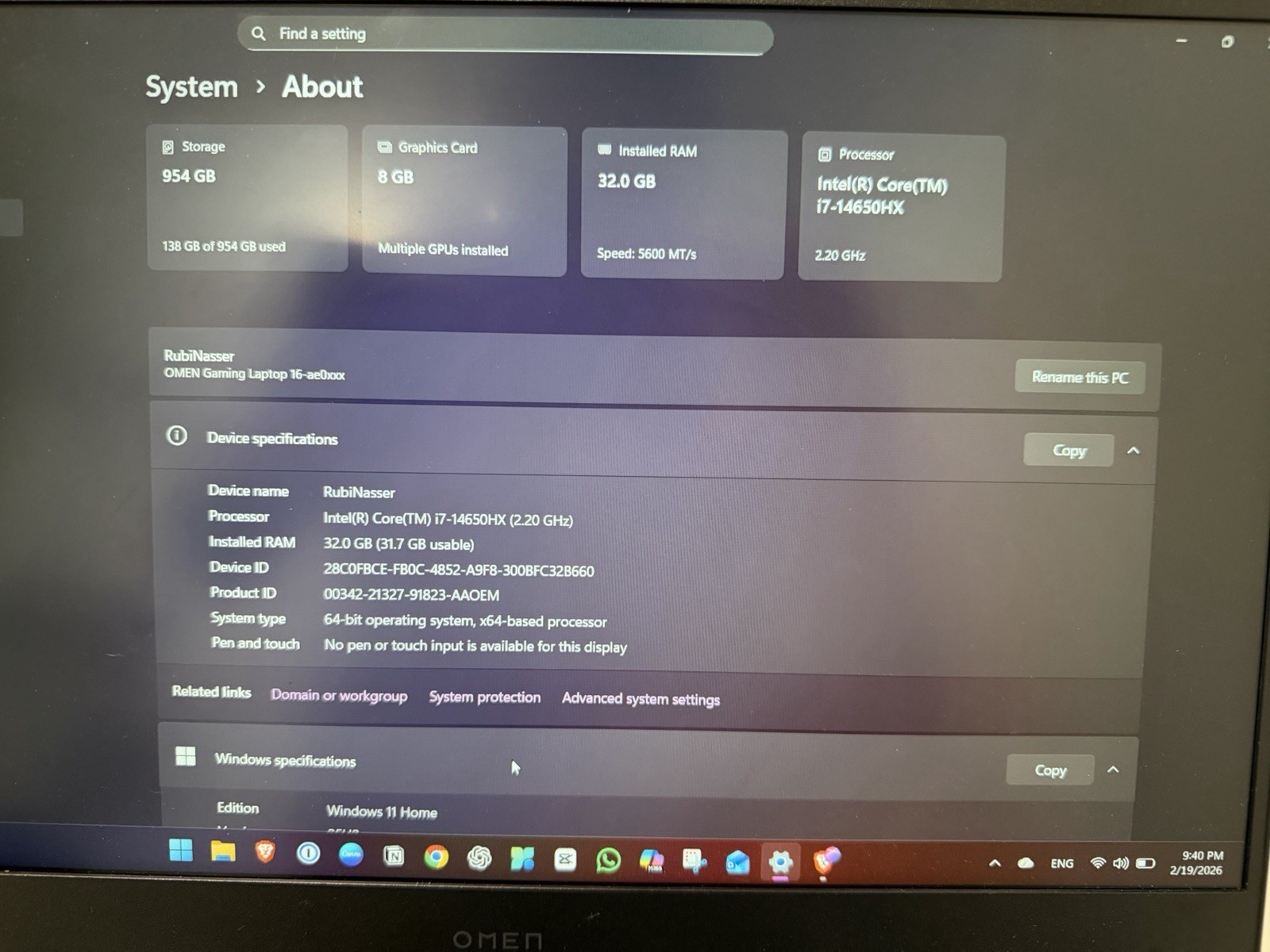 HP Omen Gaming Laptop High-Performance Gaming Laptop 17”
