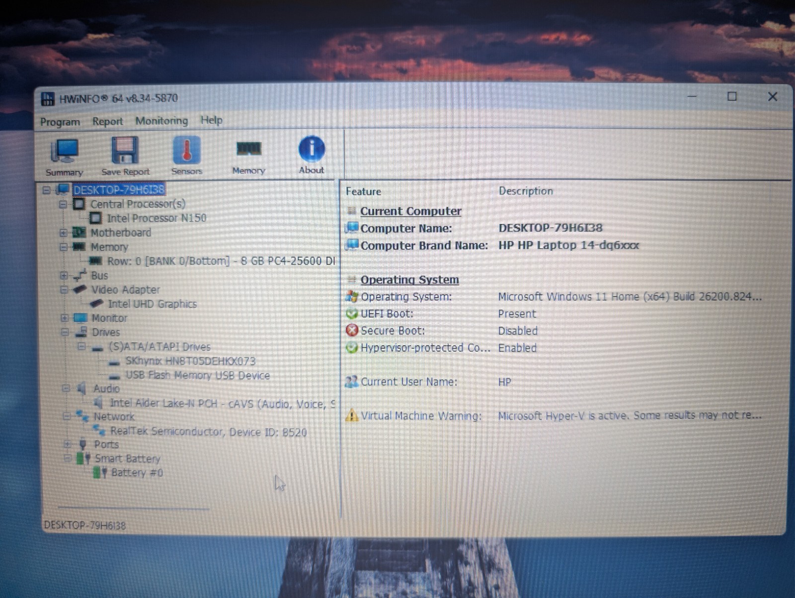 HP LAPTOP 14-DQ6 | INTEL N150 8GB RAM 128GB SSD | Windows 11