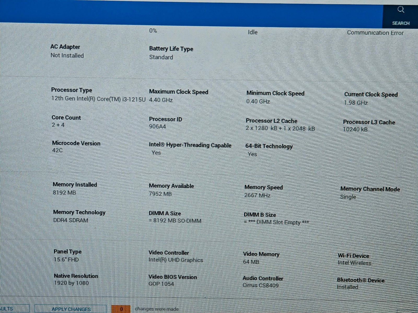 DELL Inspiron 15 3520 p112f – 256GB SSD, 8GB RAM, 12th gen Intel i3-1215u CPU