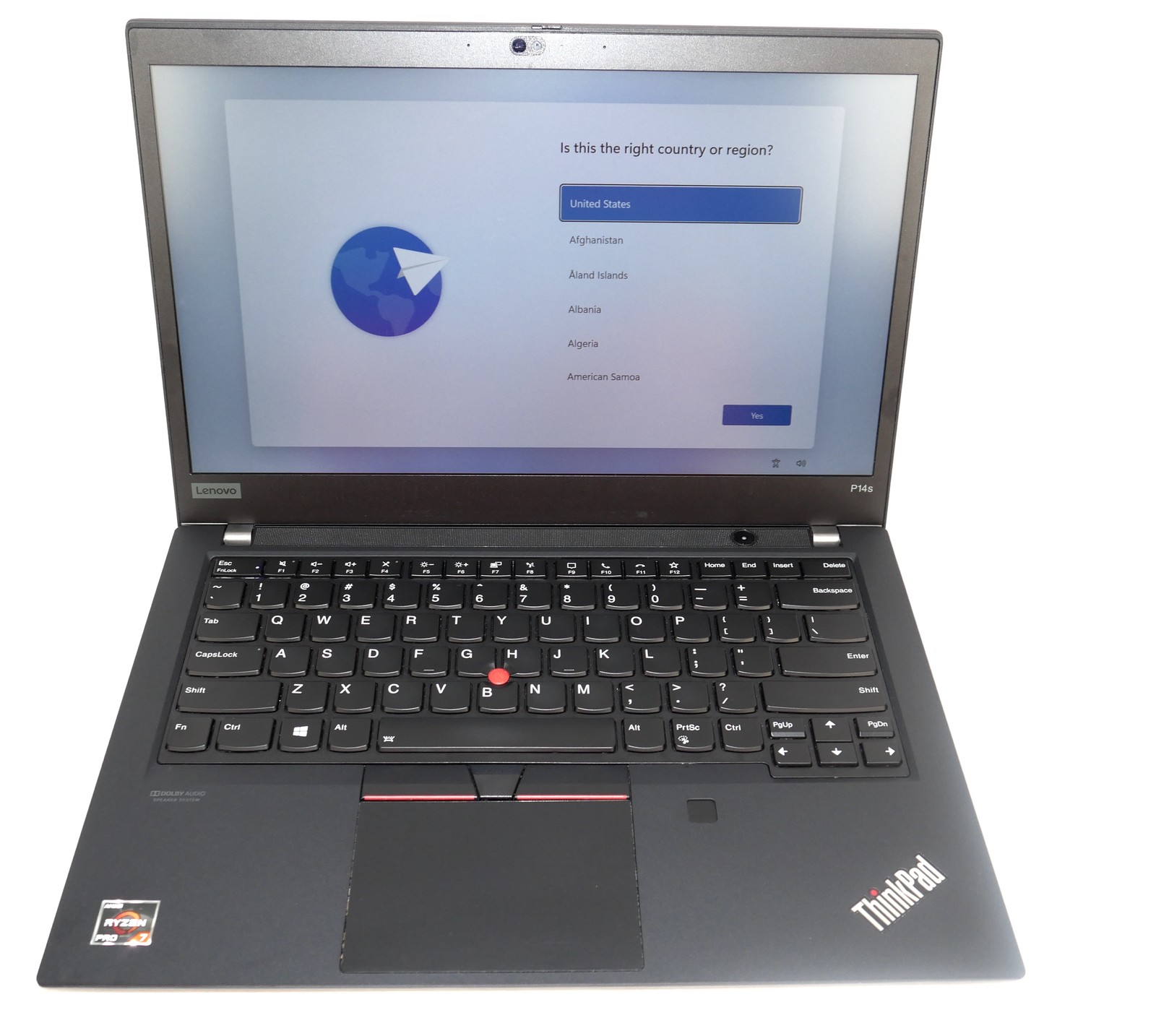 Lenovo ThinkPad P14s Gen 1 Ryzen 7 Pro 4750U 1.70GHz 512GB NVMe 16GB W11P NO