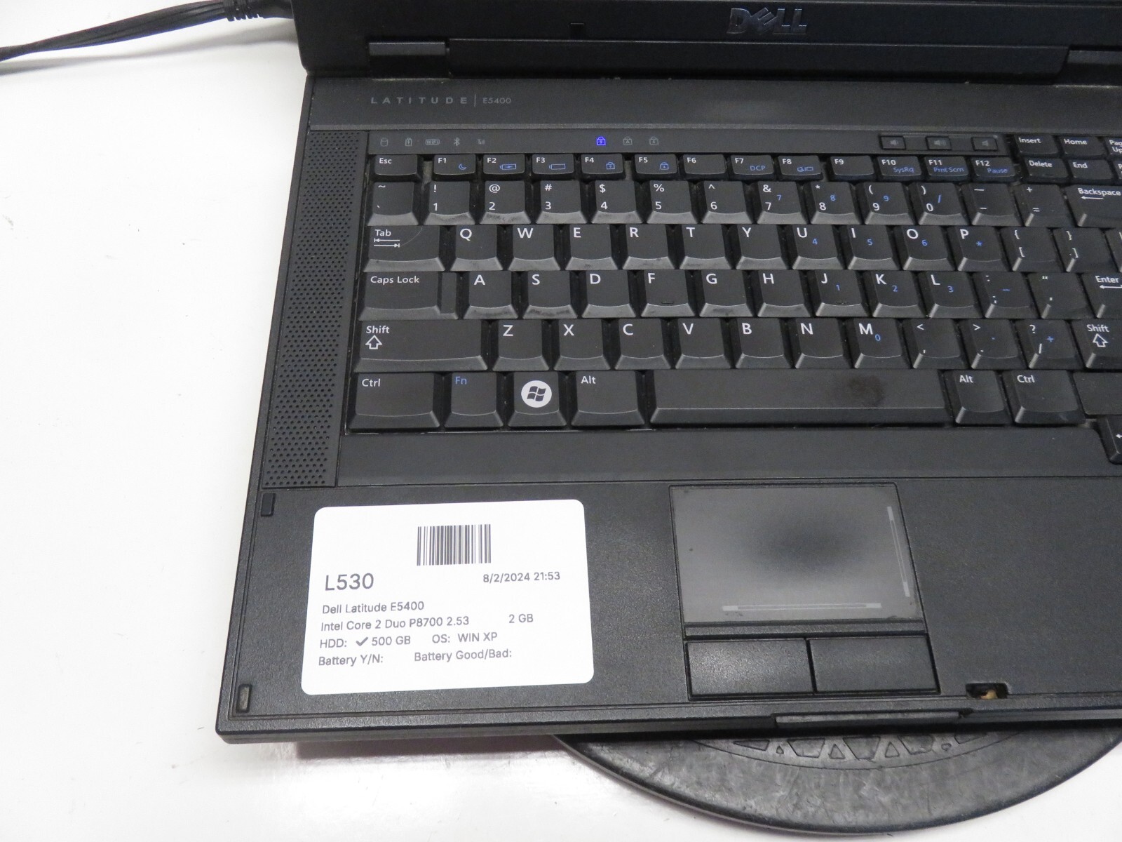 Dell Latitude E5400 Laptop Intel Core 2 Duo 2GB Ram 500GB HDD Windows XP No Batt