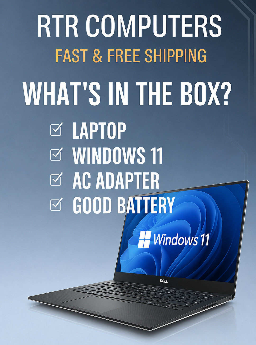Dell Latitude 7290 Business Class Laptop i5 8GB 256GB SSD Windows 11 Pro Grade A