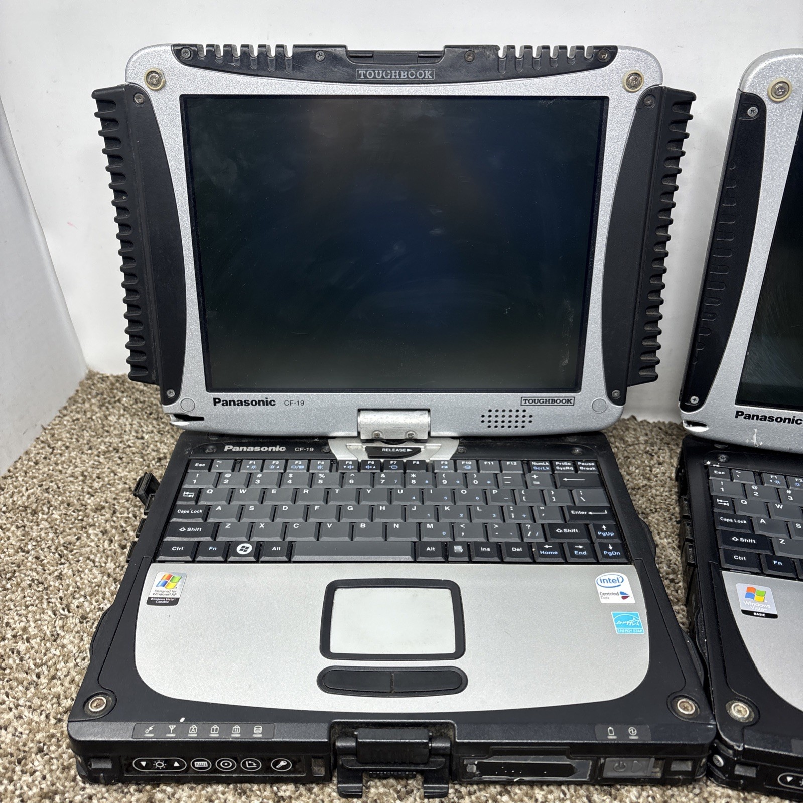 Panasonic Toughbook CF-19 Mk1 LOT OF 2 AS IS FOR PARTS OR REPAIR