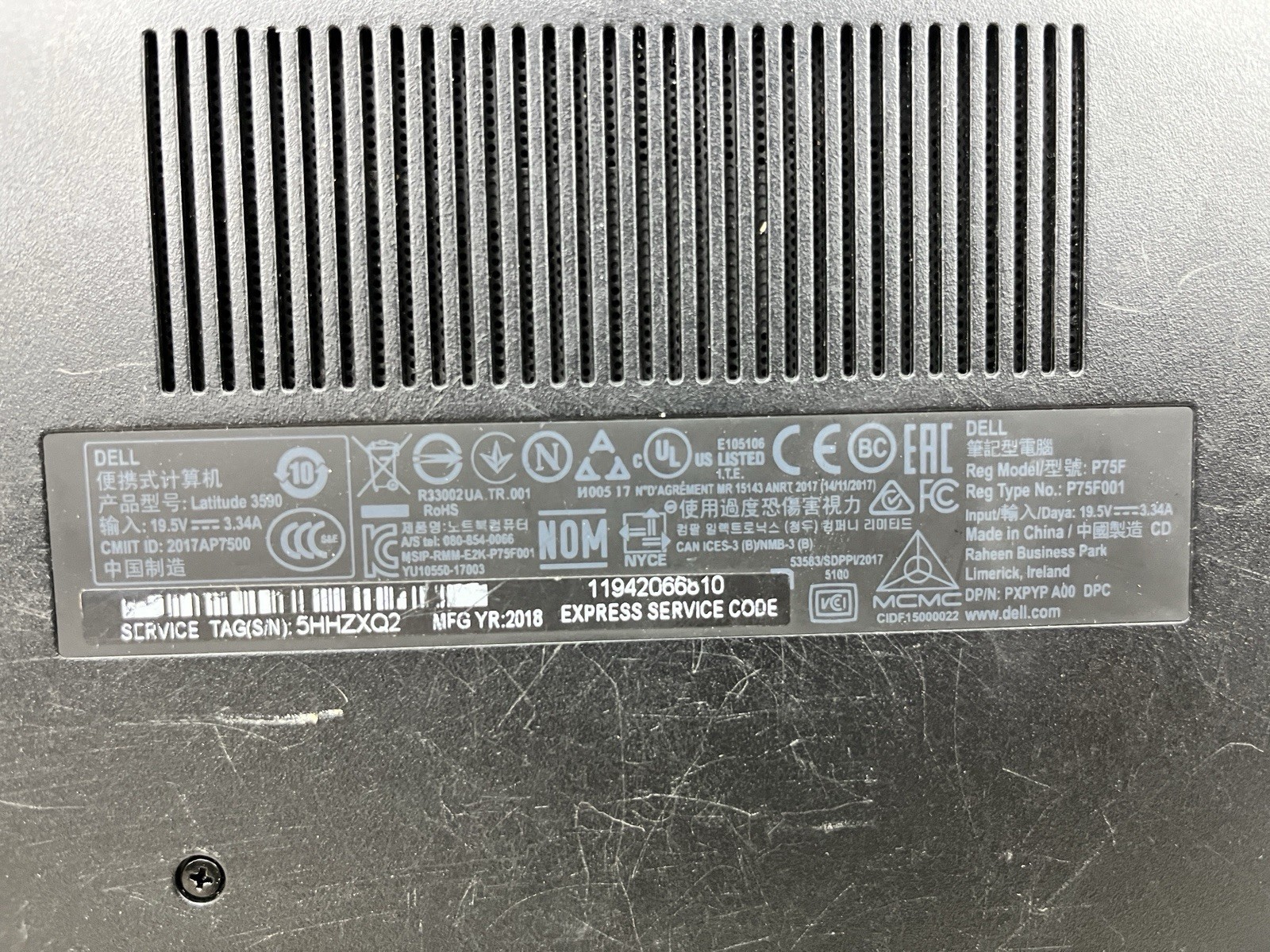 Lot of 2 | Dell Latitude 3590/Inspiron I5-3521 Laptops FOR PARTS Untested (READ)