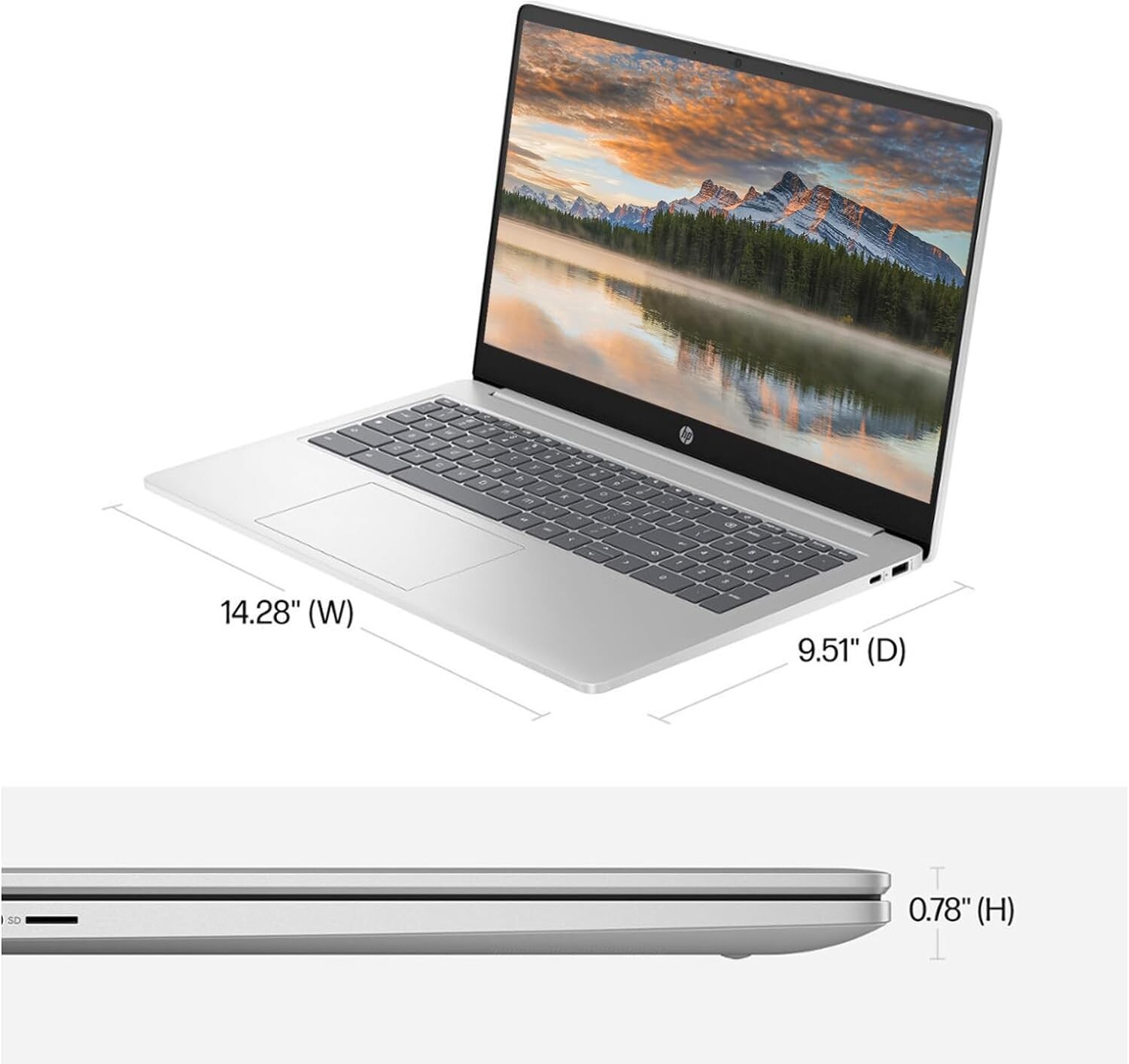 HP 2023 Chromebook Laptops for Student & Business, 15.6” HD Computer