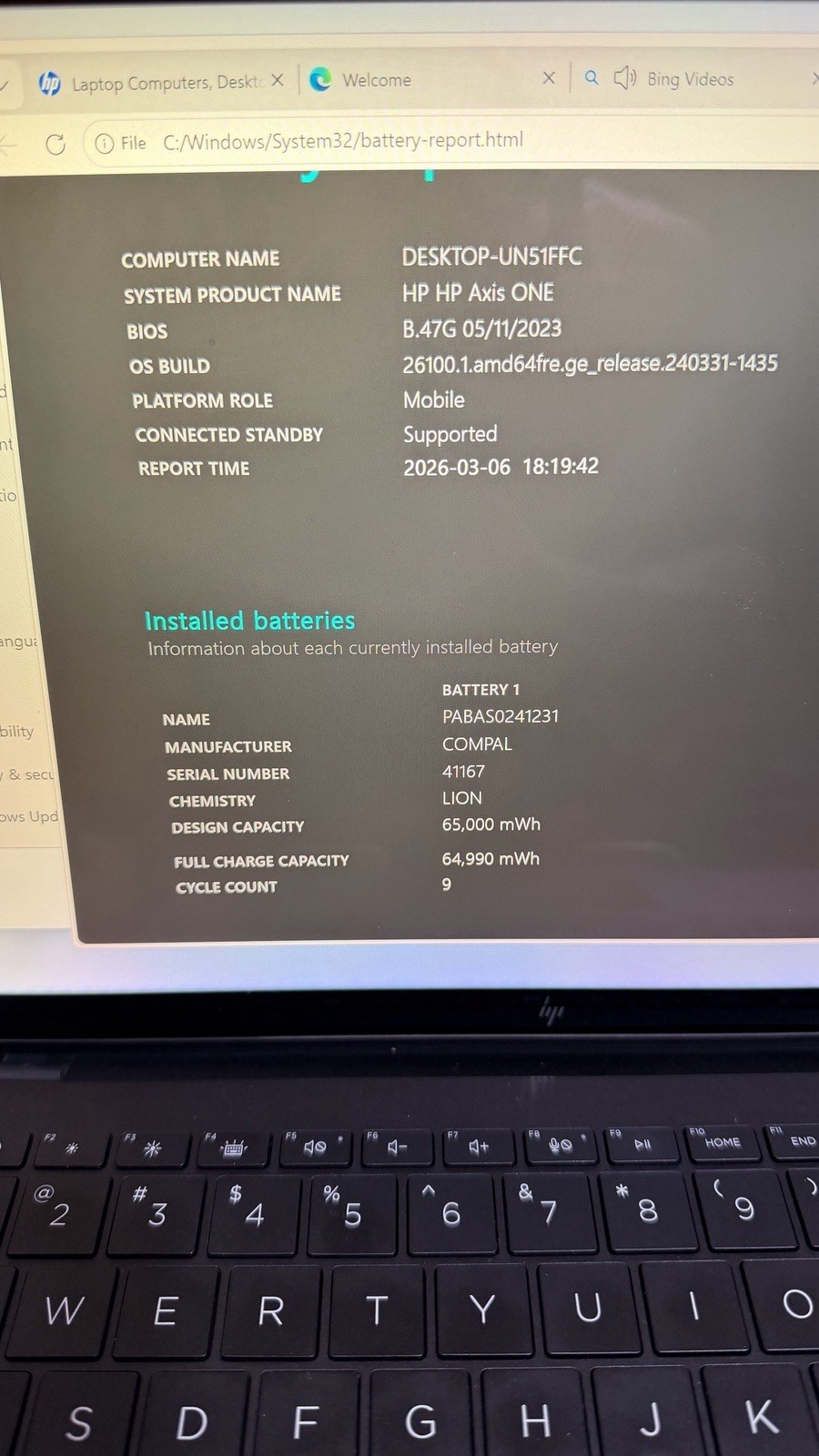 HP Axis One Ryzen 7 7736U 16GB Ram 500GB SSD (Read Description)