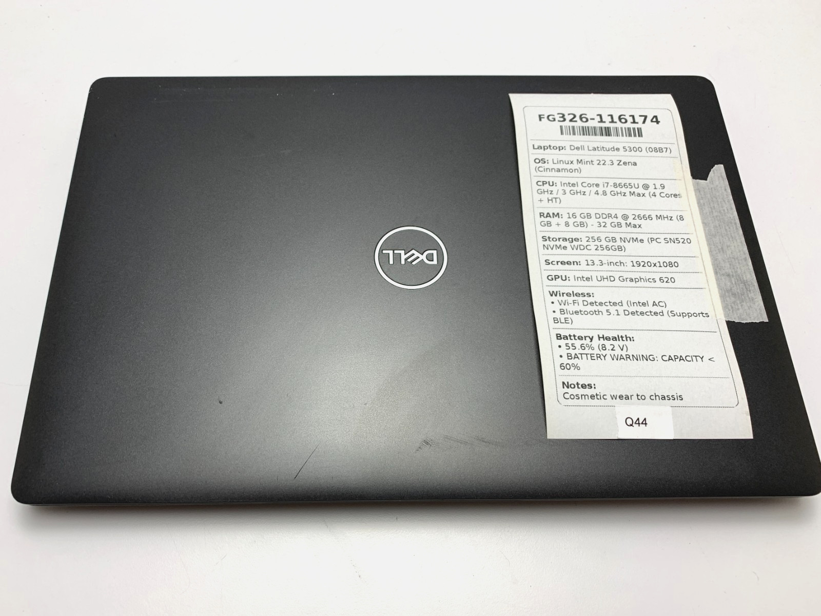 Dell Latitude 5300 | i7-8665U | 16GB RAM | 256GB NVMe | LINUX