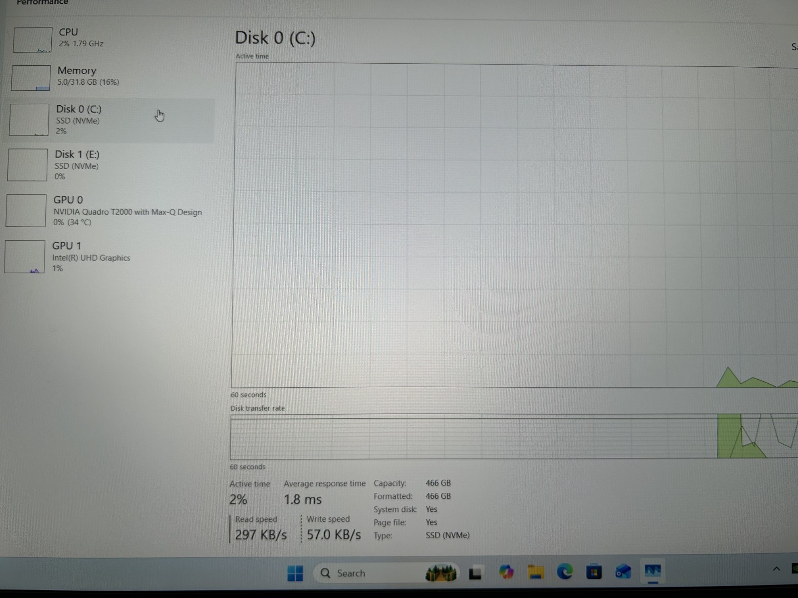 LAPTOP Dell Precision 5550 15.6″ i7-10850H 1 TB NVMe SSD 32GB RAM Win 11 Pro
