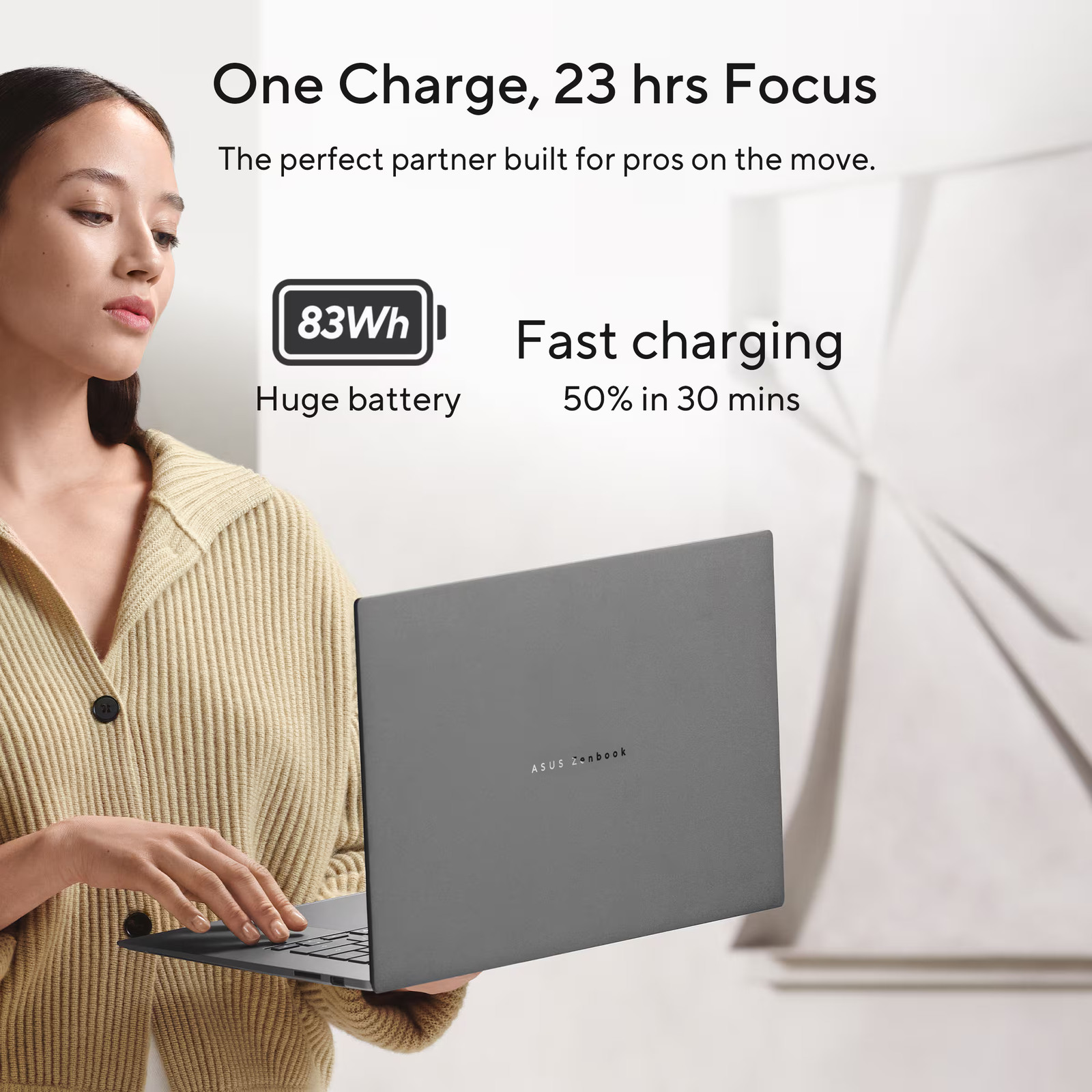 ASUS – Zenbook S16 16″ 3K OLED Touchscreen Laptop – AMD Ryzen AI 9 465 2026 -…