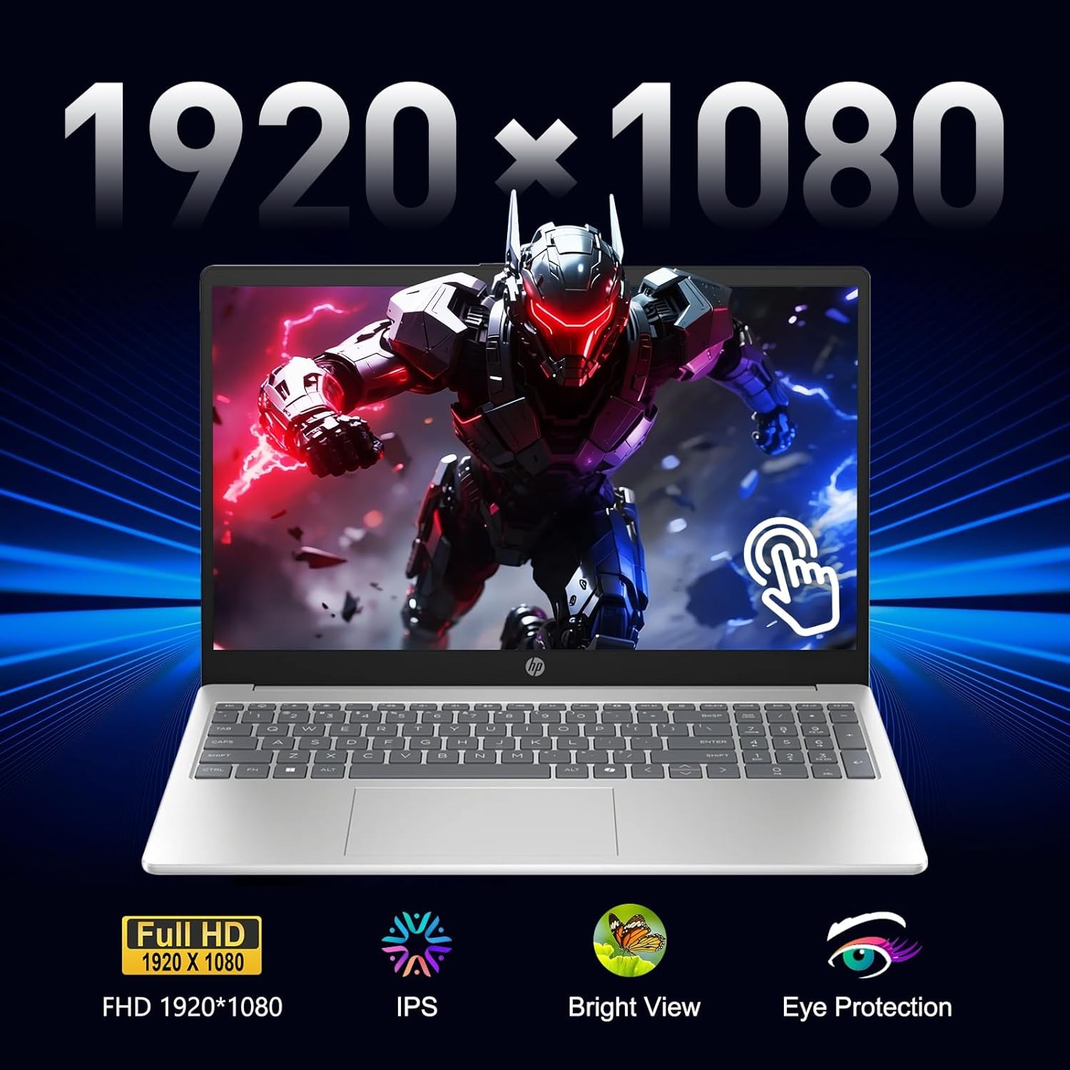 HP 15.6″ FHD Touchscreen Laptop Intel Core i7-1355U 16GB RAM 512GB SSD Win11 Pro