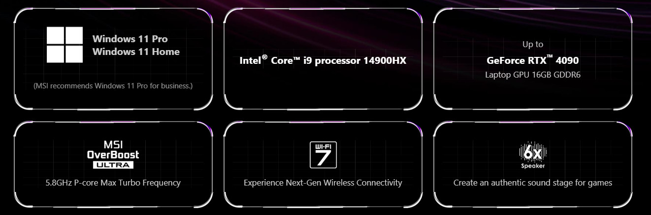 MSI Raider GE78 HX 14VGG – i7-14700HX, RTX 4070, 1.5TB SSD