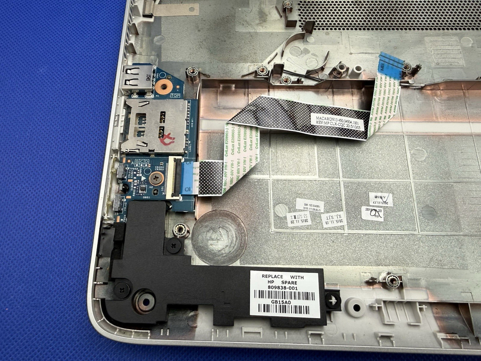 HP Pavilion x360 13-S120NR Case Chassis Lot w/ Webcam Speakers Hinges I/O Board