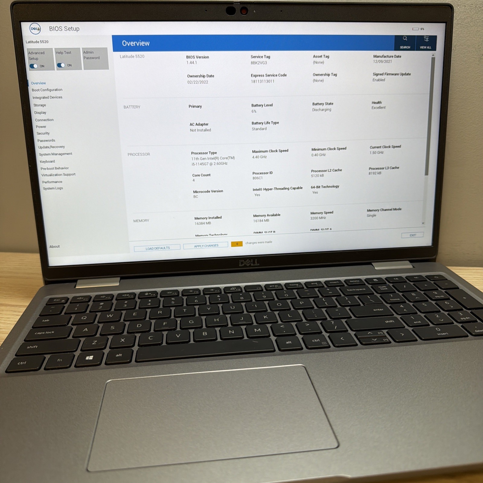 Dell Latitude 5520 i5-1145G7 16GB 512GB SSD 15″ FHD Win11