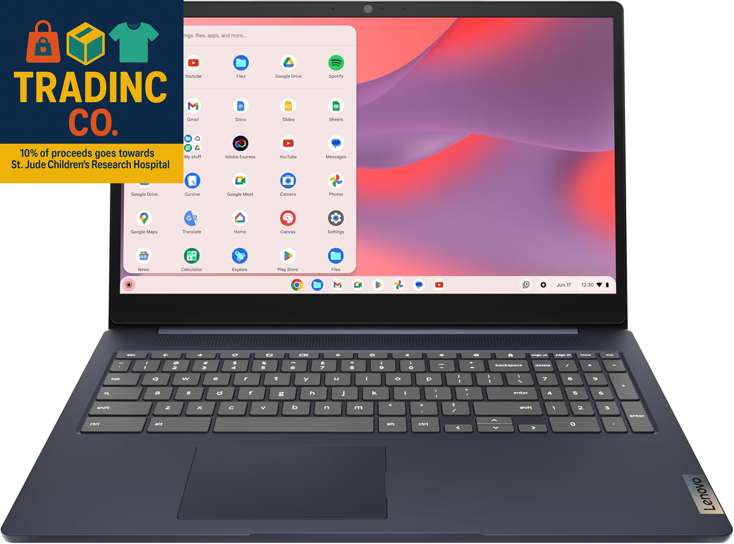 Ideapad 3I Chromebook, 15.6” FHD Display, Intel Celeron N4500, 8GB RAM, 64GB Emm