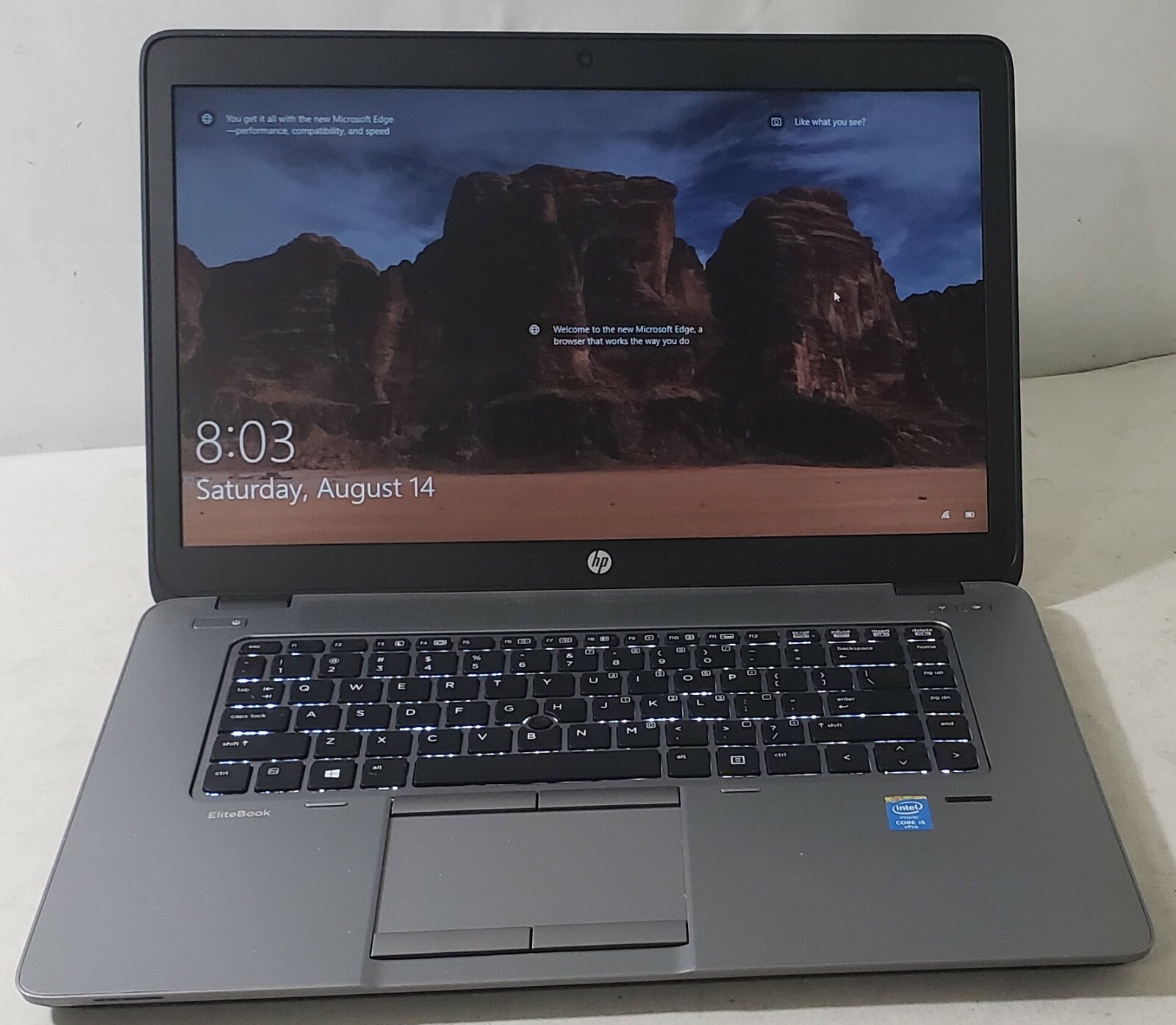 HP EliteBook 850 G2 i5-5300U 2.30GHZ 8GB RAM 128GB SSD Win10 Pro