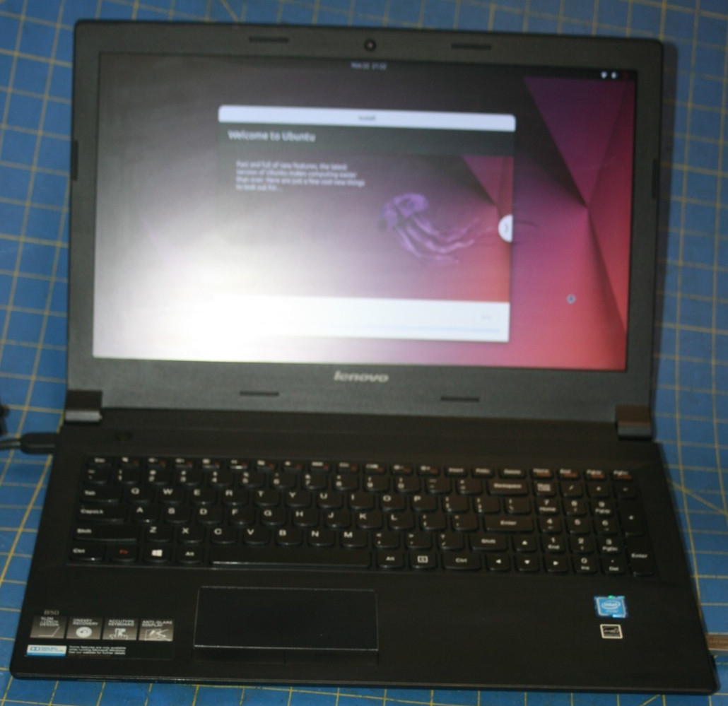 Lenovo B50-80 Laptop Intel Celeron CPU 3215U 1.7GHz 4GB RAM 240GB SSD UBUNTU