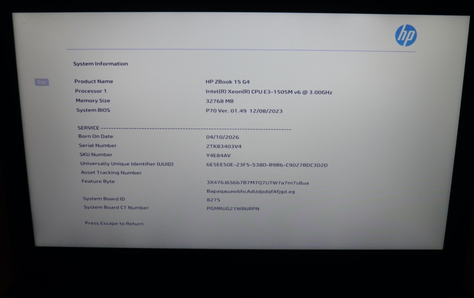 HP ZBOOK 15 G4|Intel Zeon@3.00GHz|32GB RAM|512 SSD|WIN11| Webcam|Nvidia