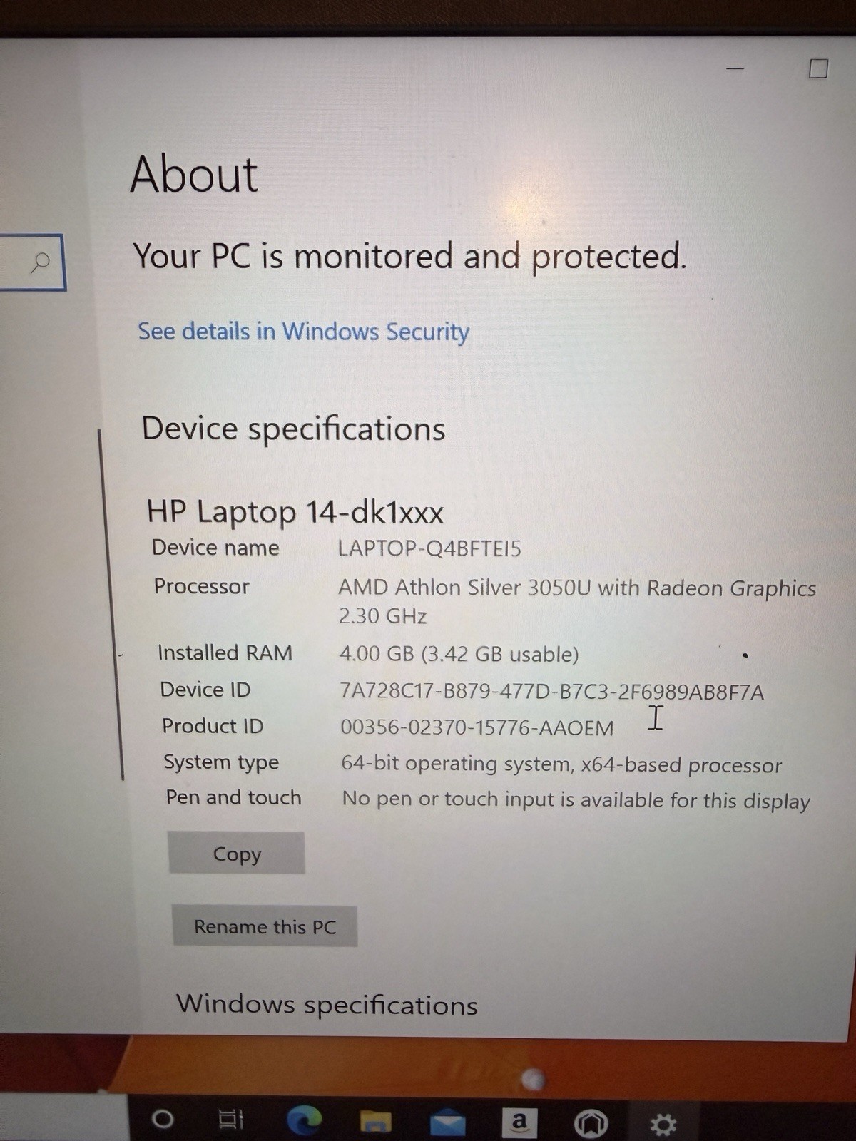 HP laptop 14inch windows
