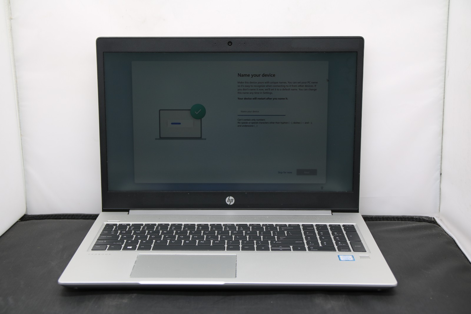 HP ProBook 450 G6 15.6″ – i5-8265U – 8GB, 256GB, Win 11 +USB-C Adapter *Bad Keys