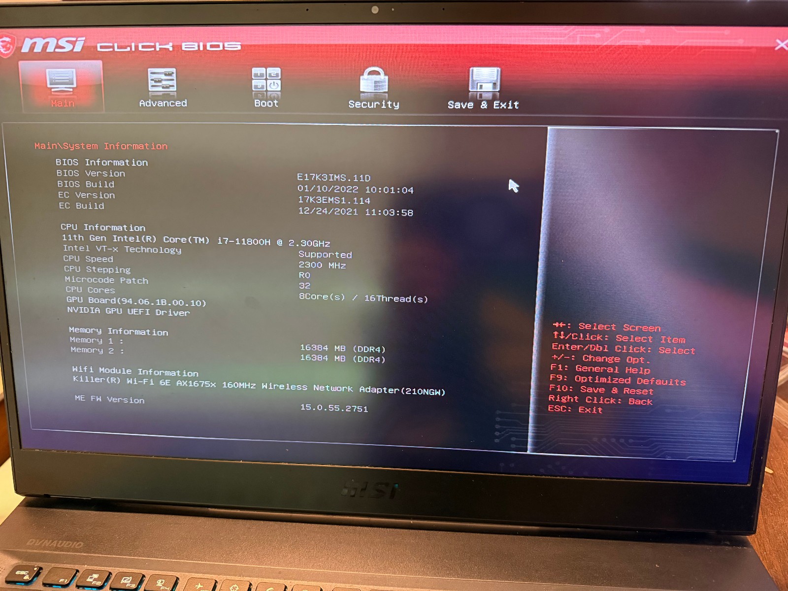 MSI GE76 Raider 11UE