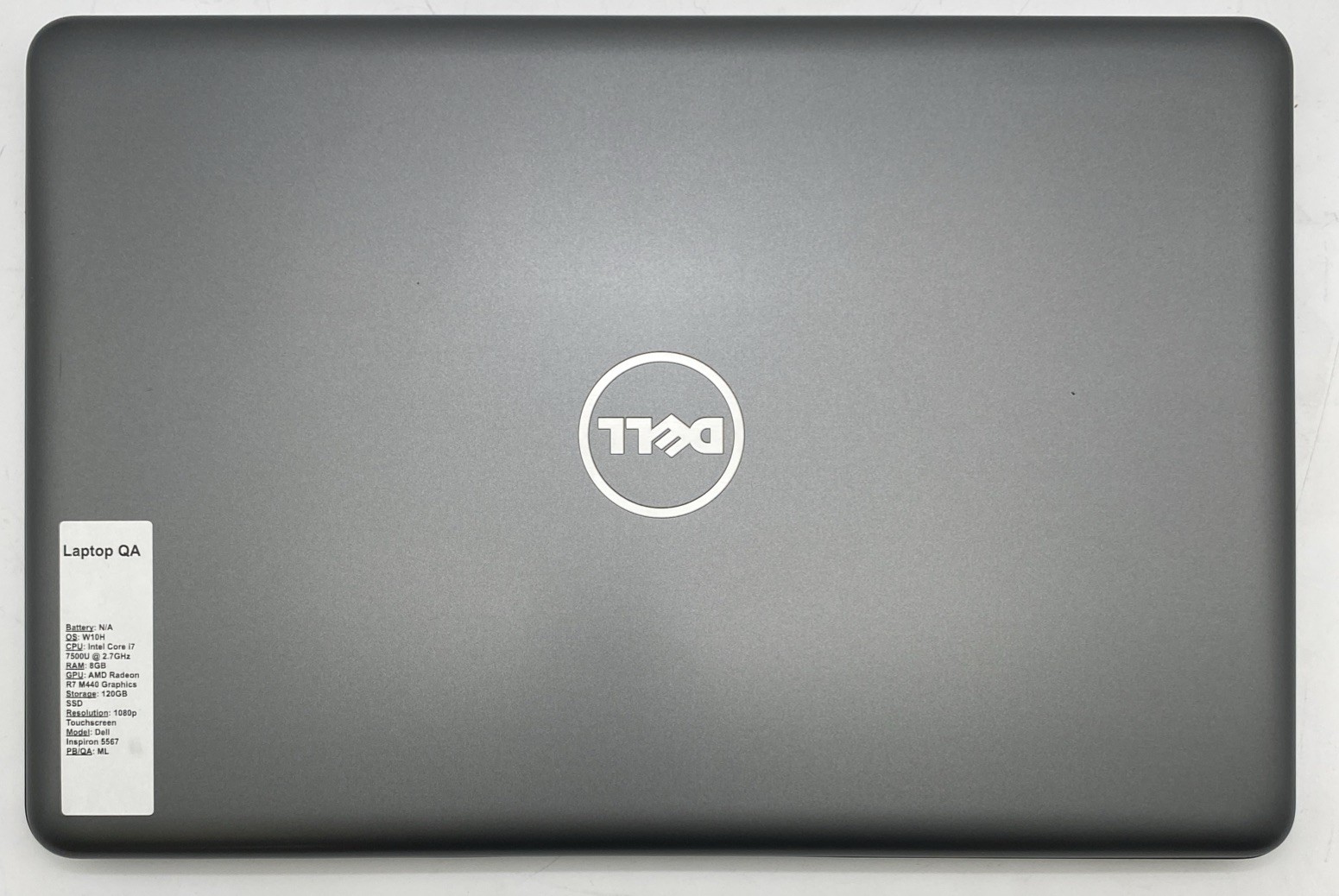Dell Inspiron 5567 Touchscreen Intel i7-7500U @ 2.7GHz 8GB RAM 120GB SSD W11H