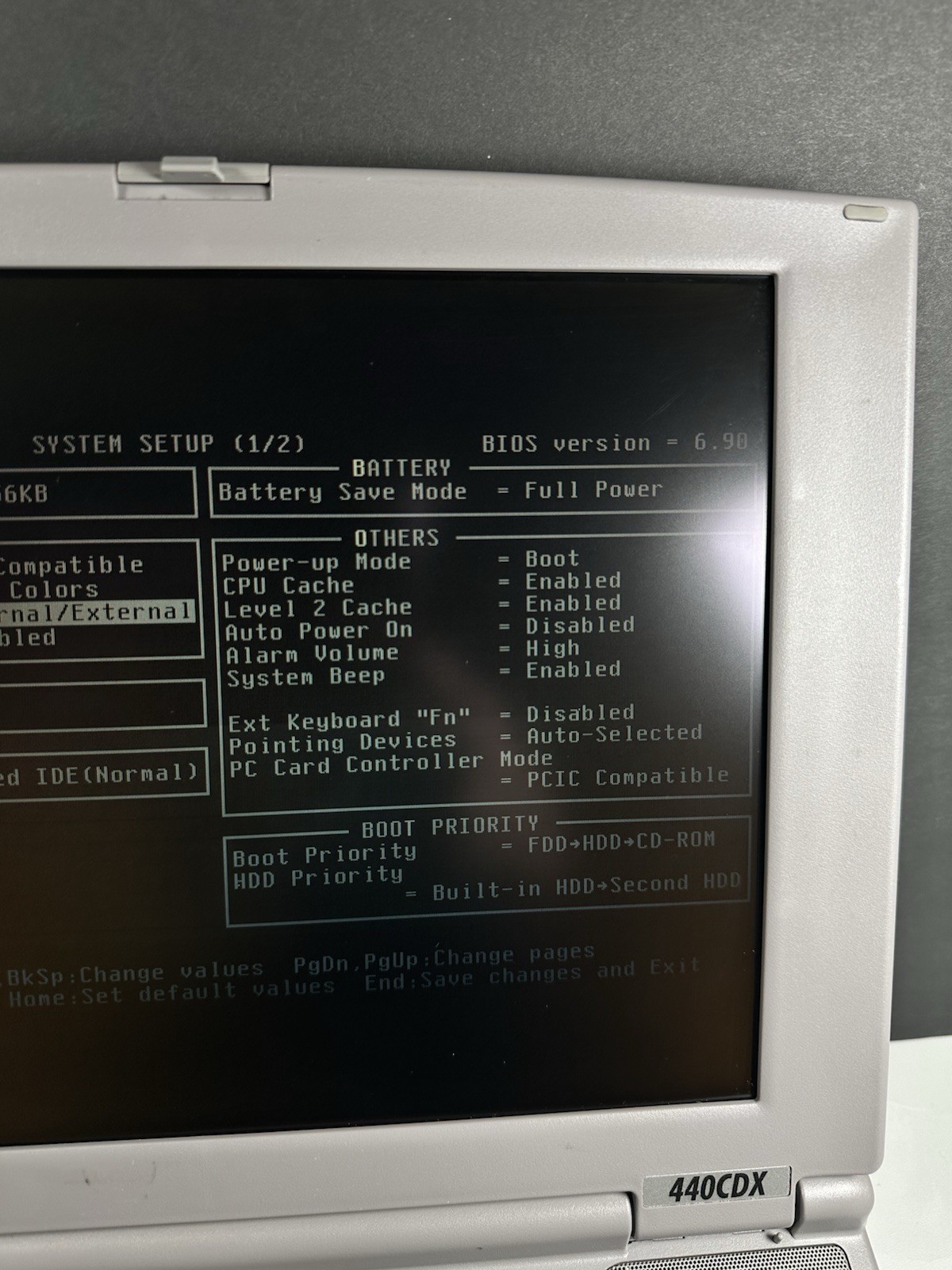 Toshiba Satellite Pro 440CDX Vintage Laptop w/ Port Replicator Charger Boot BIOS