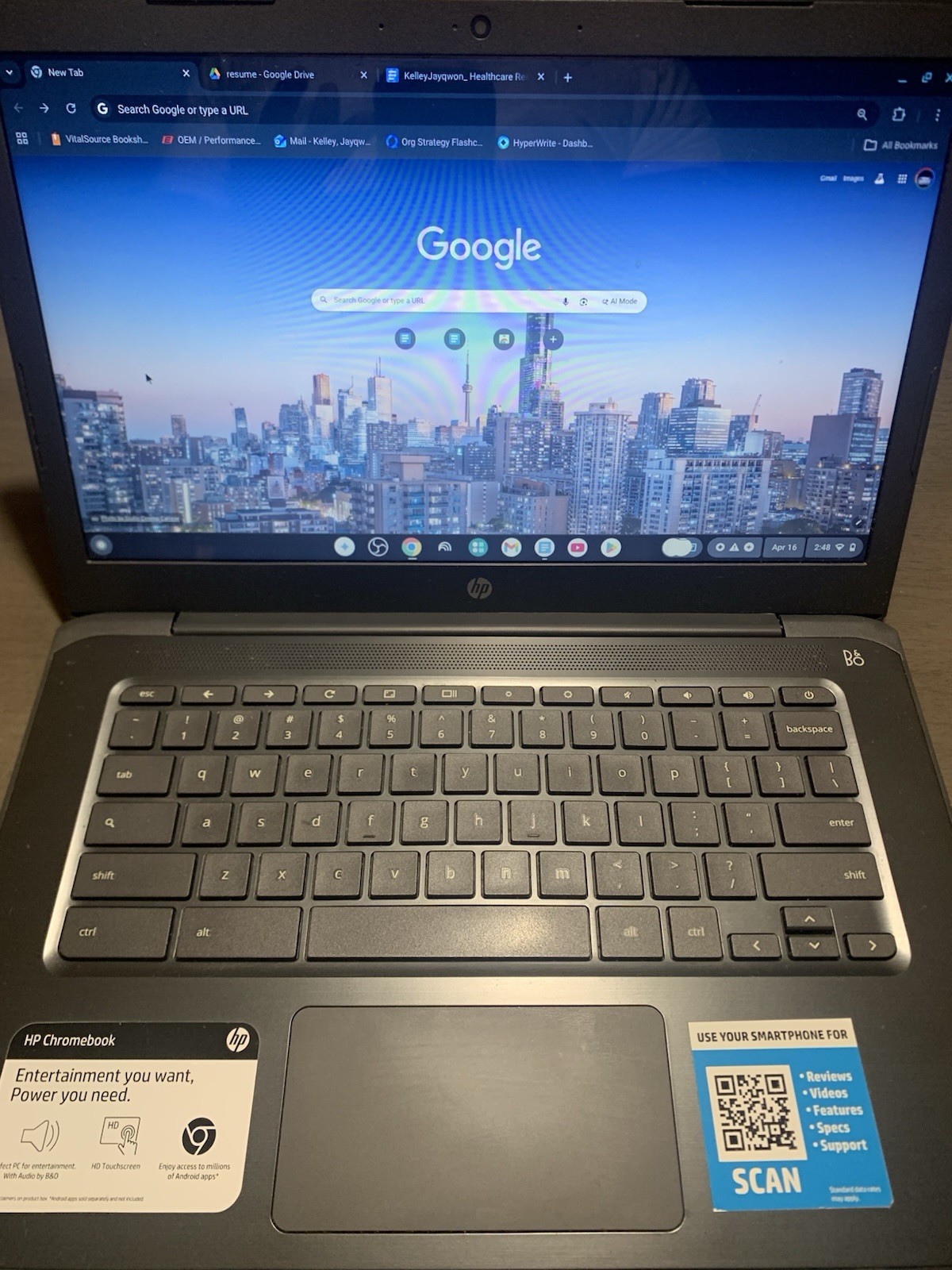 HP Chromebook 14 AMD A4-9120 1.50GHz 32GB eMMC 4GB Chrome OS Laptop